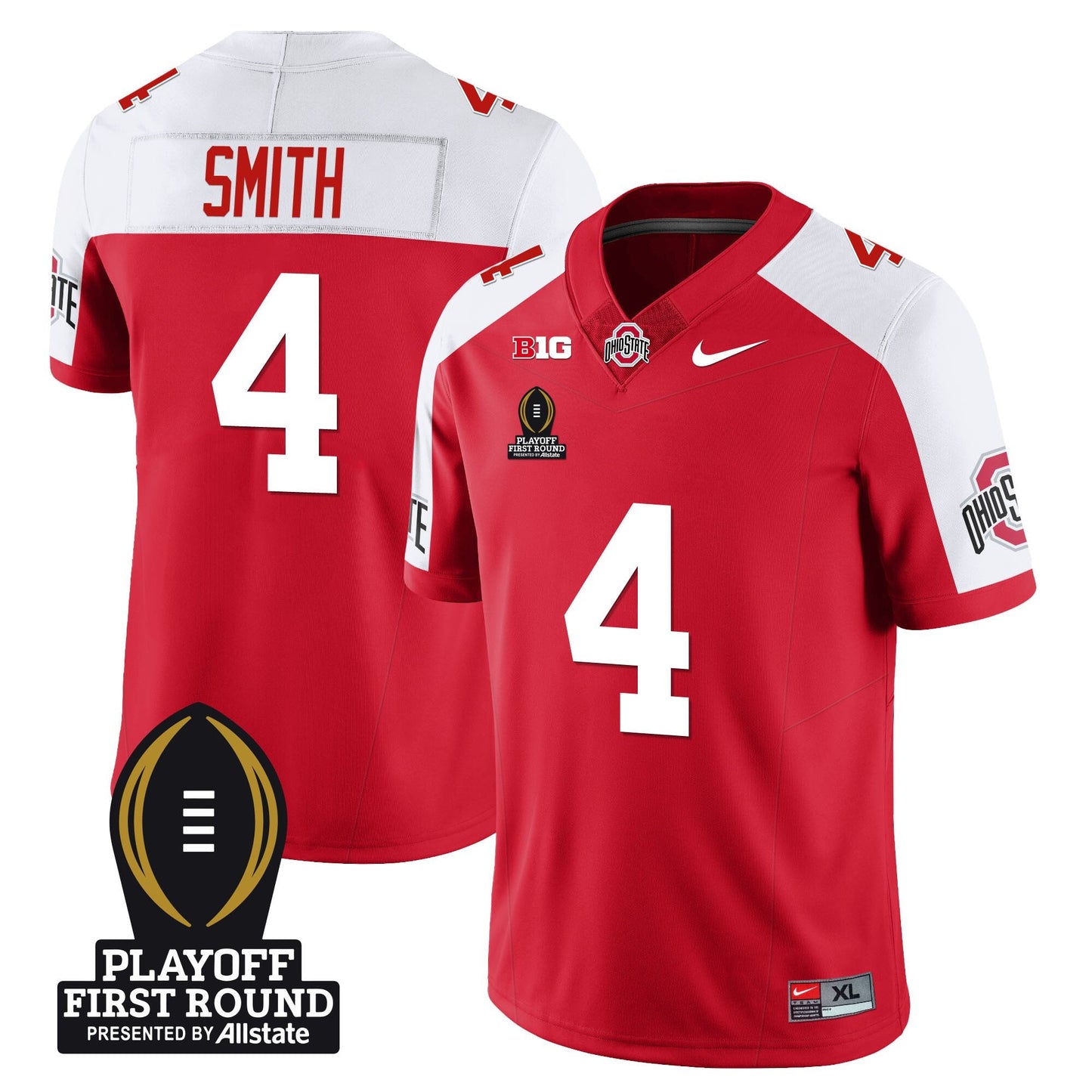 Ohio State Buckeyes Football - Playoff First Round Patch - All Stitched