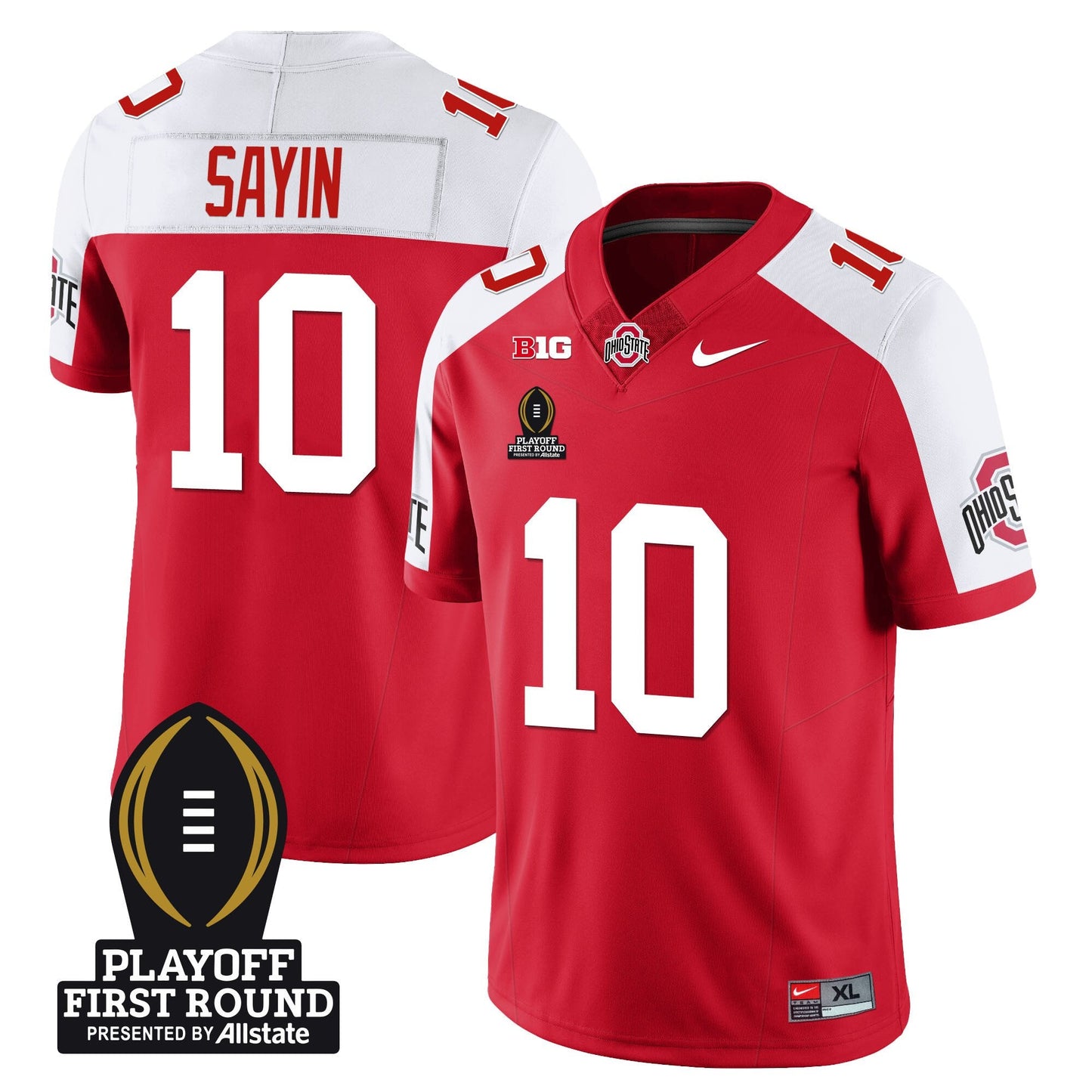 Ohio State Buckeyes Football - Playoff First Round Patch - All Stitched