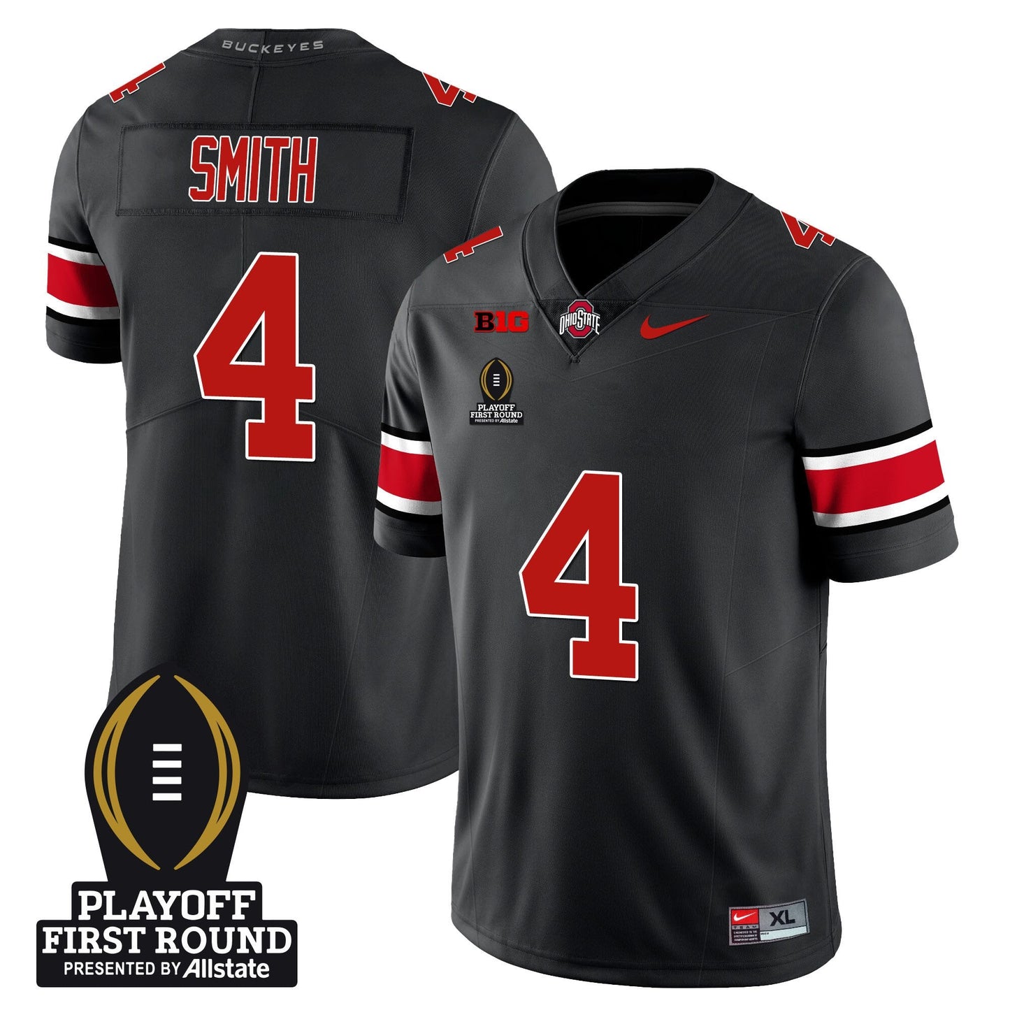 Ohio State Buckeyes Football - Playoff First Round Patch - All Stitched