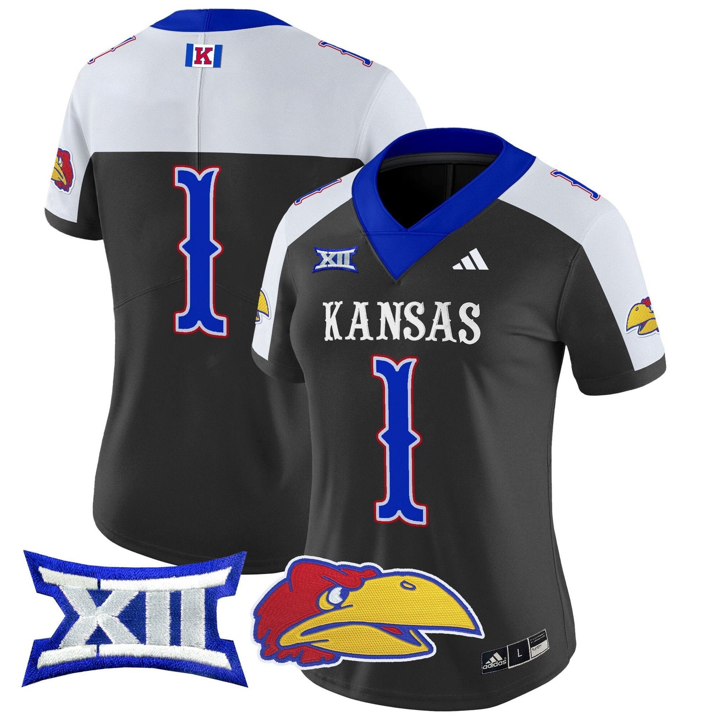 Women's Kansas Jayhawks 2024 Vapor Limited Jersey V2 - All Stitched