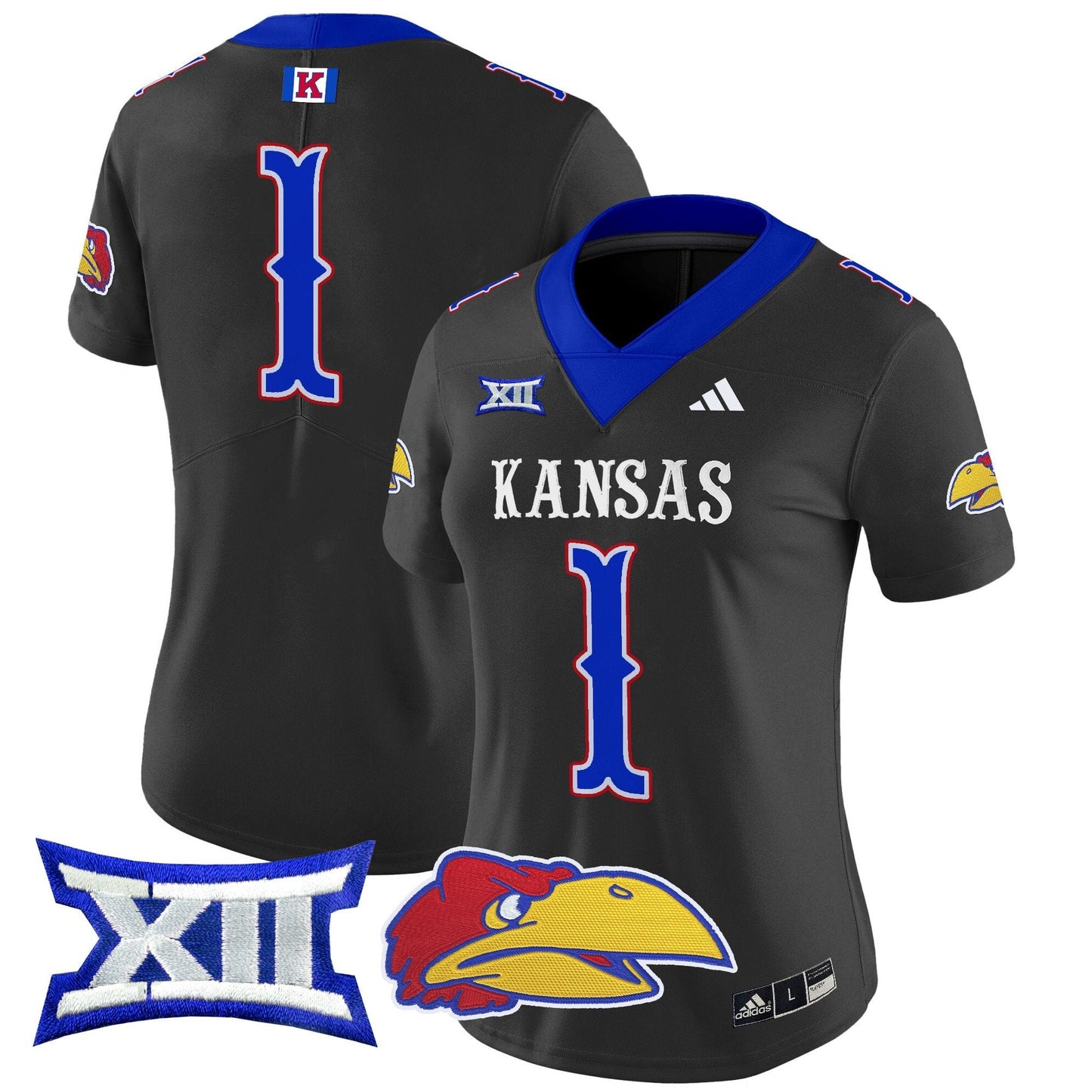 Women's Kansas Jayhawks 2024 Vapor Limited Jersey V2 - All Stitched