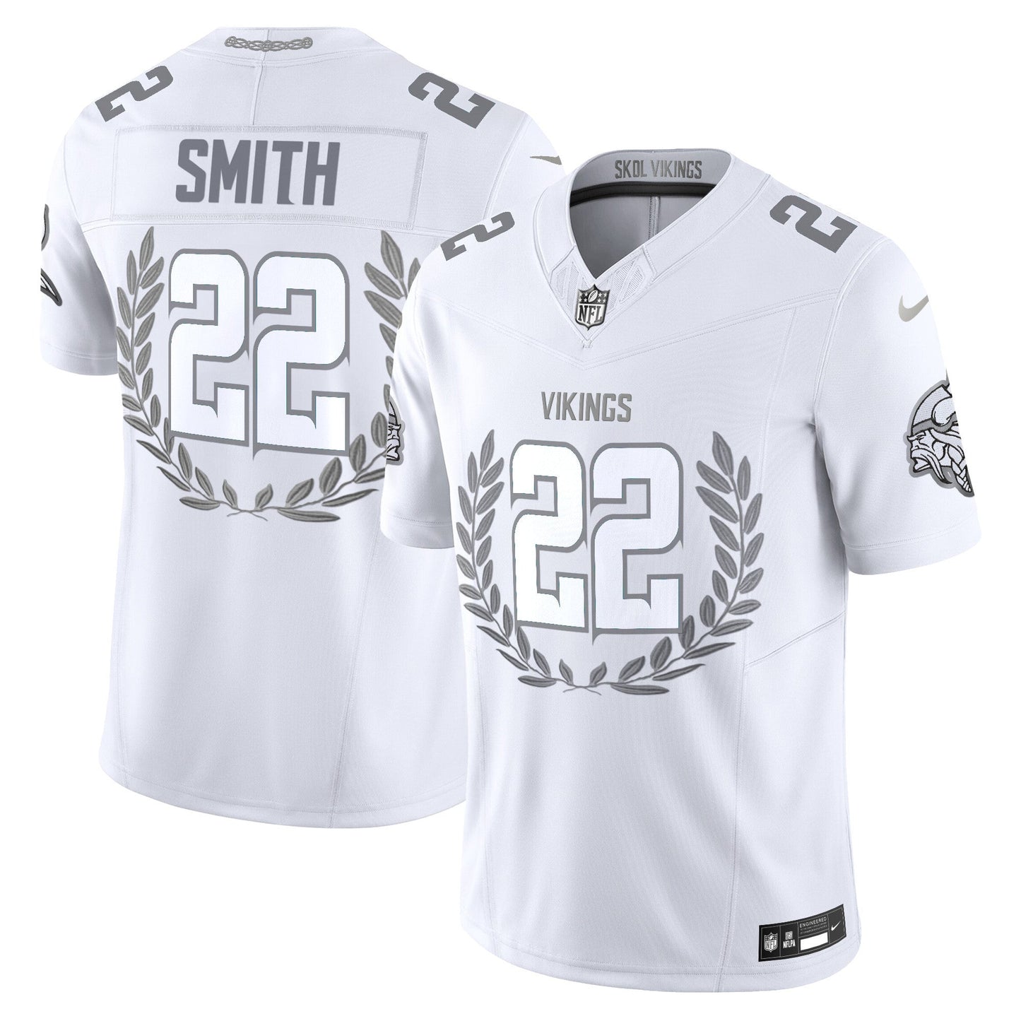 Minnesota Vikings Platinum MVP Vapor Limited Jersey - All Stitched