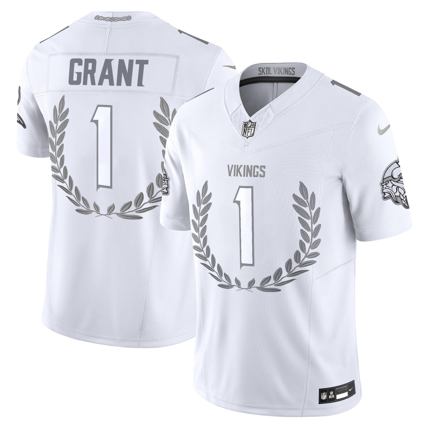 Minnesota Vikings Platinum MVP Vapor Limited Jersey - All Stitched