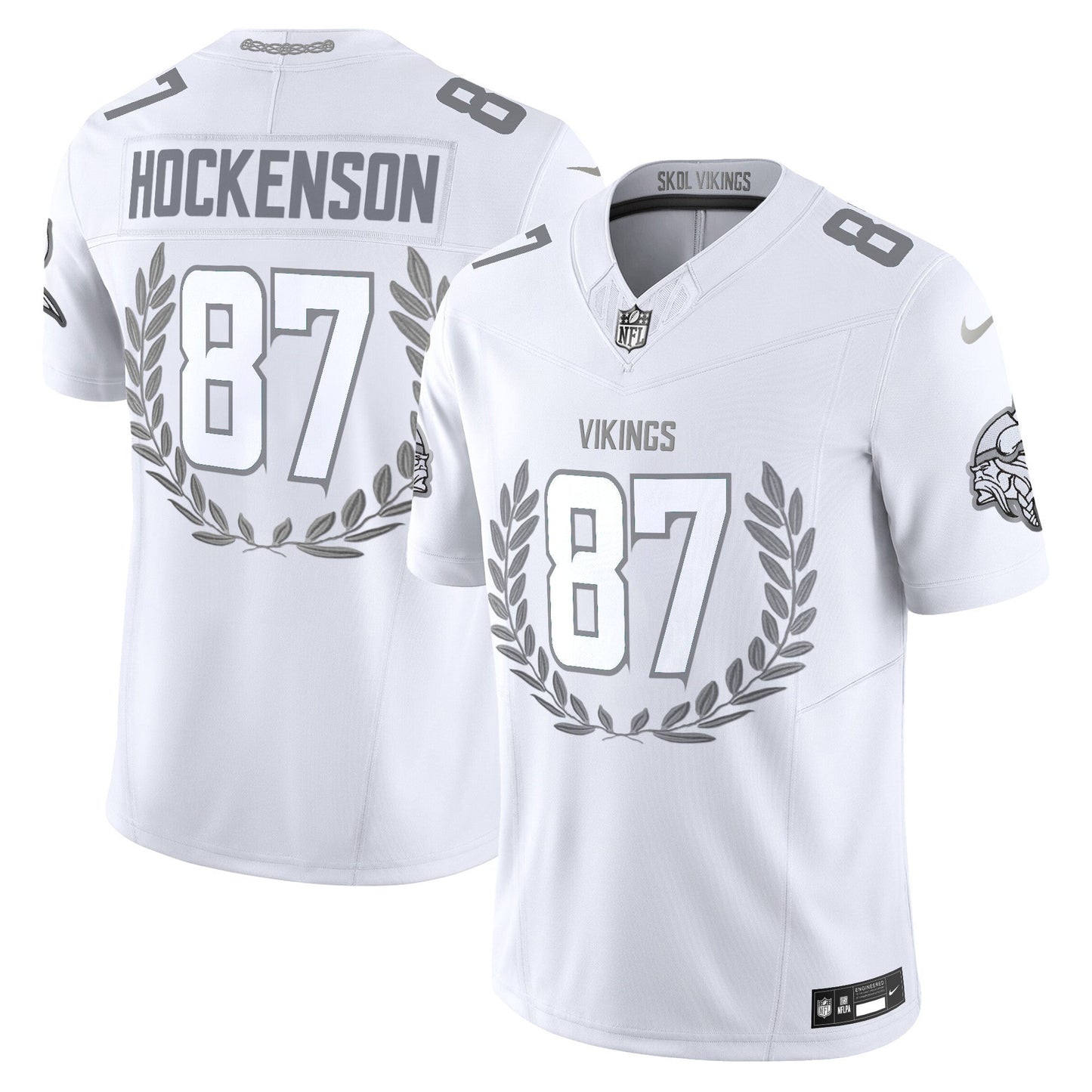 Minnesota Vikings Platinum MVP Vapor Limited Jersey - All Stitched