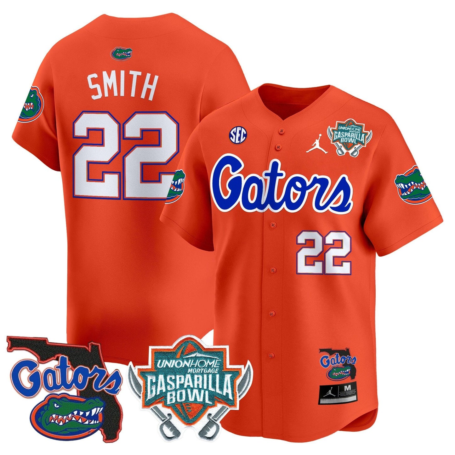 Florida Gators 2024 Gasparilla Bowl Patch Vapor Premier Limited Jersey - All Stitched