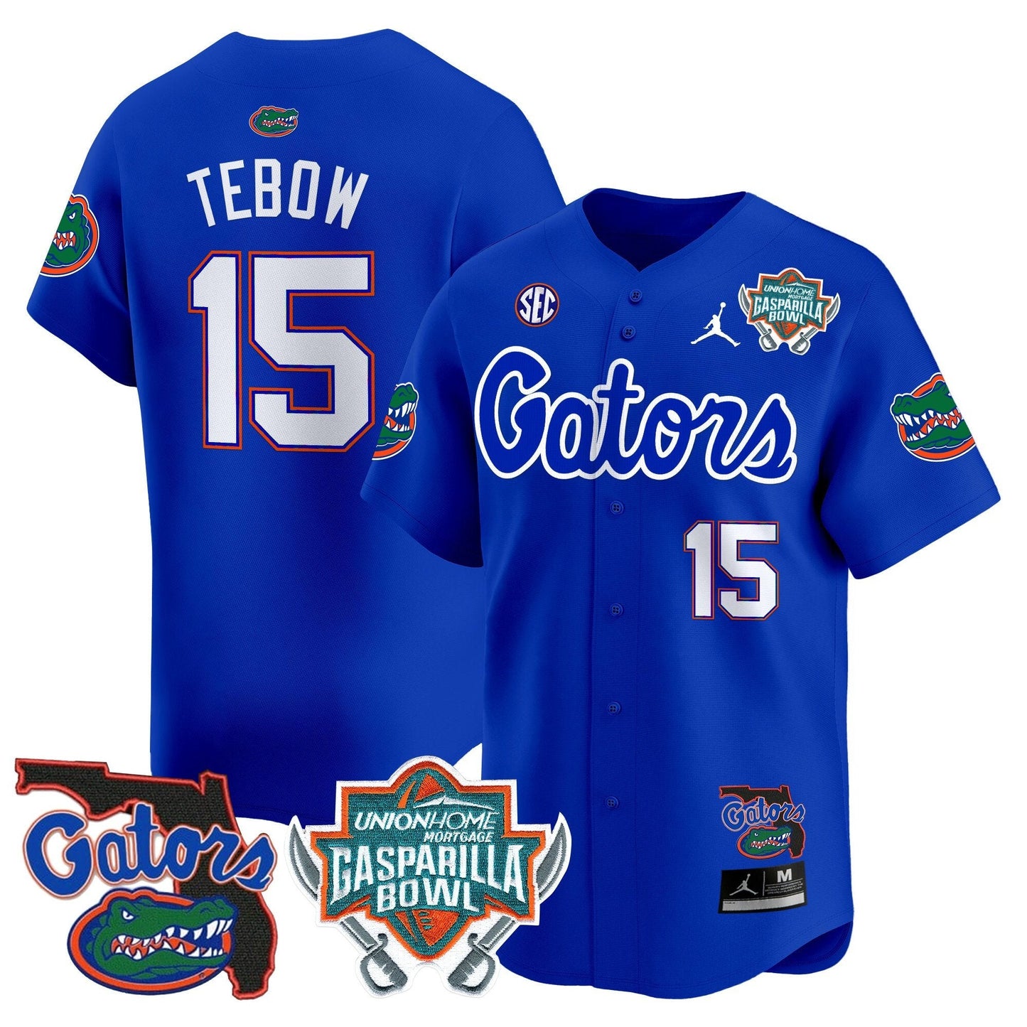 Florida Gators 2024 Gasparilla Bowl Patch Vapor Premier Limited Jersey - All Stitched