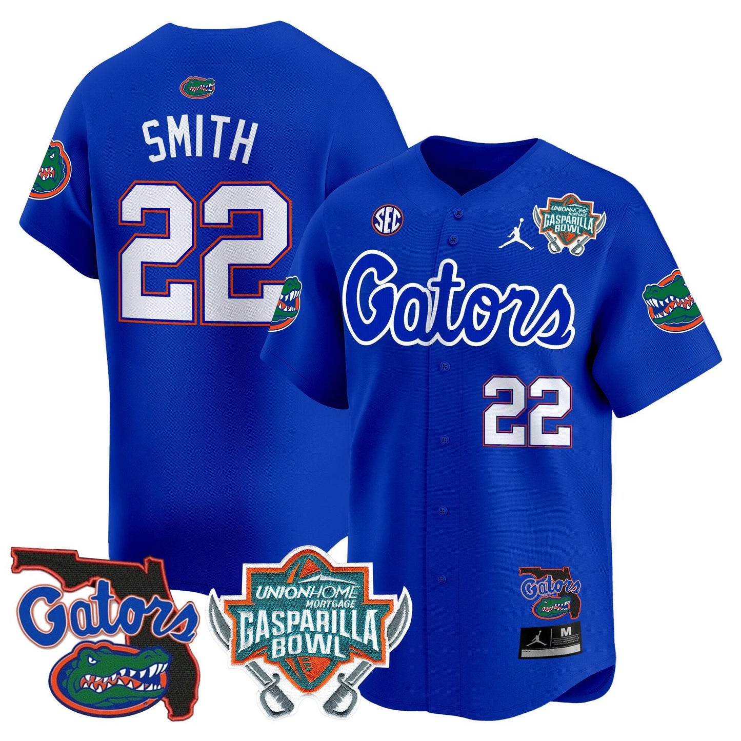Florida Gators 2024 Gasparilla Bowl Patch Vapor Premier Limited Jersey - All Stitched