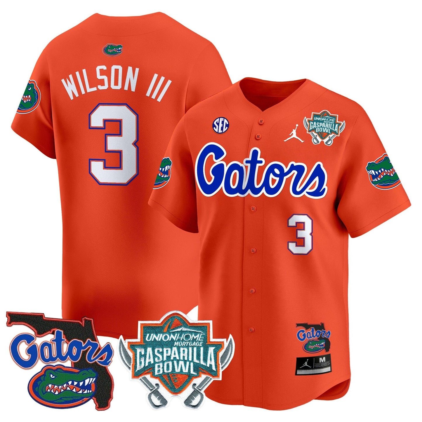 Florida Gators 2024 Gasparilla Bowl Patch Vapor Premier Limited Jersey - All Stitched