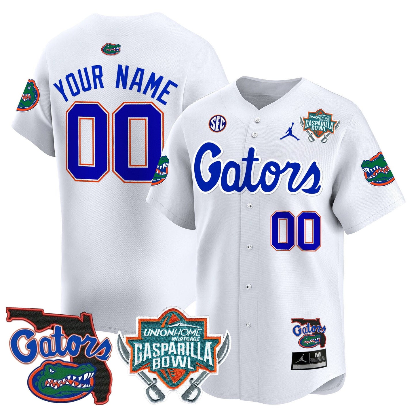 Florida Gators 2024 Gasparilla Bowl Patch Vapor Premier Limited Custom Jersey - All Stitched