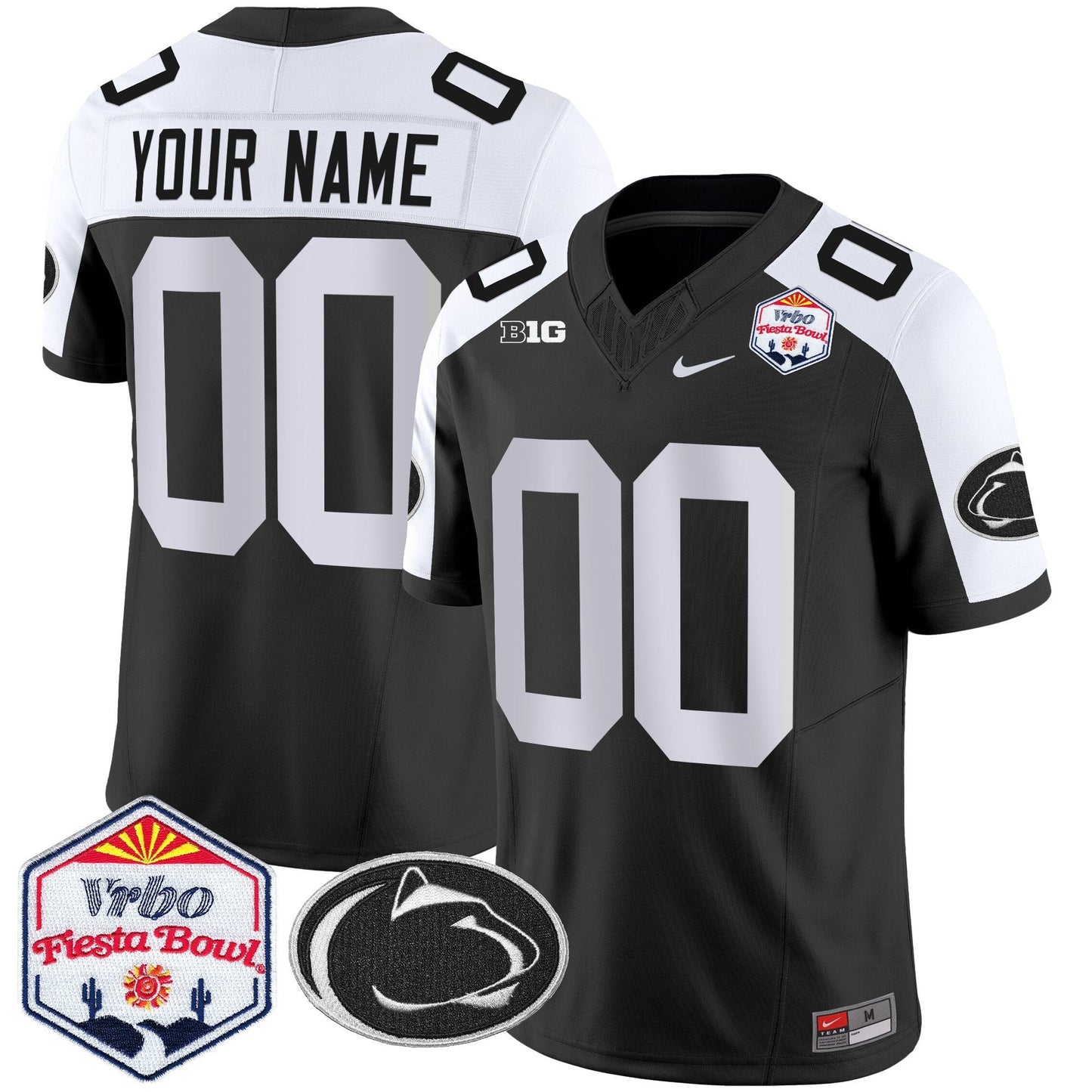 Penn State Nittany Lions 2024 The Fiesta Bowl Patch Vapor Limited Custom Jersey - All Stitched