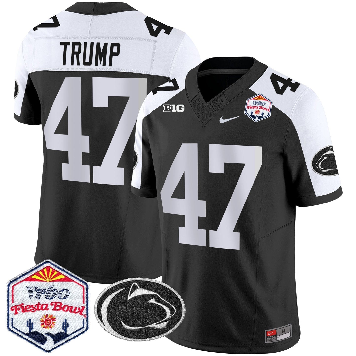 Penn State Nittany Lions 2024 The Fiesta Bowl Patch Vapor Limited Jersey - All Stitched