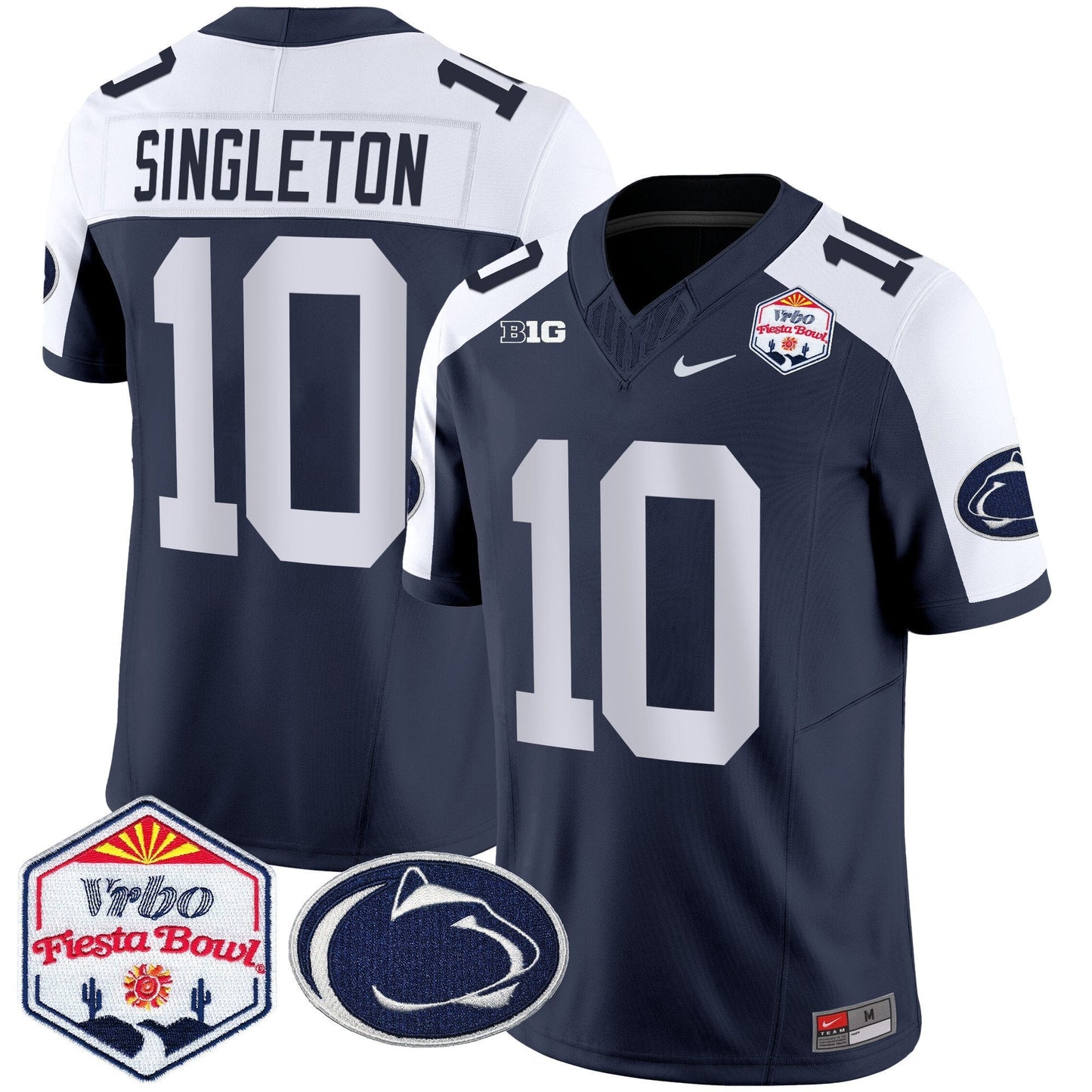 Penn State Nittany Lions 2024 The Fiesta Bowl Patch Vapor Limited Jersey - All Stitched