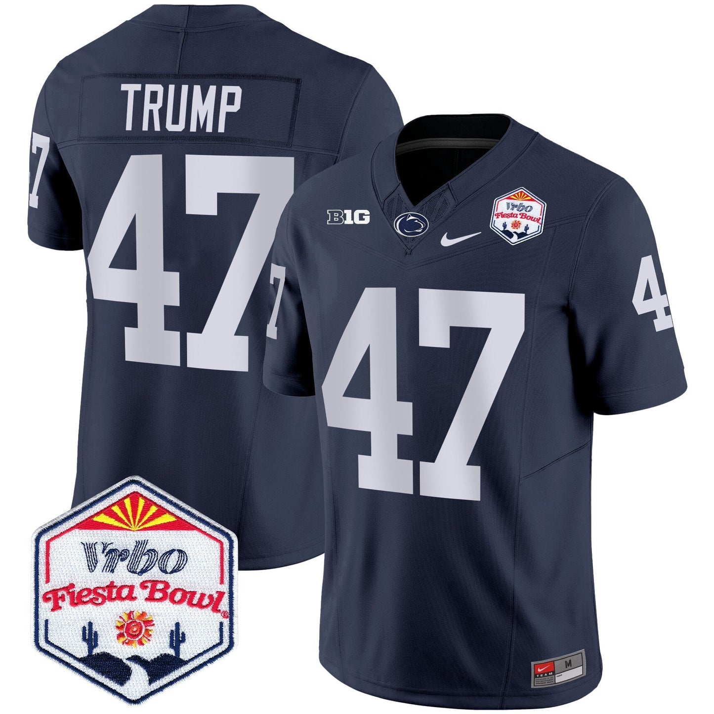 Penn State Nittany Lions 2024 The Fiesta Bowl Patch Vapor Limited Jersey - All Stitched