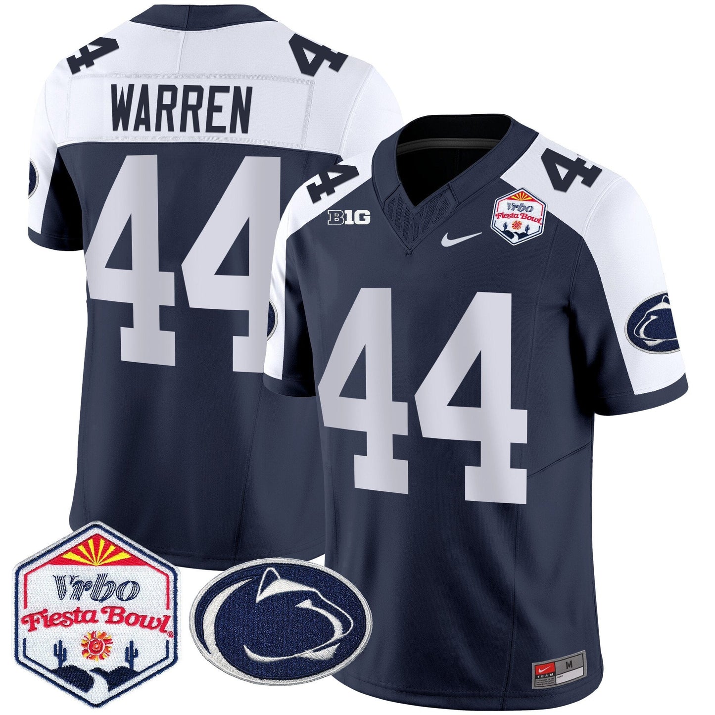 Penn State Nittany Lions 2024 The Fiesta Bowl Patch Vapor Limited Jersey - All Stitched