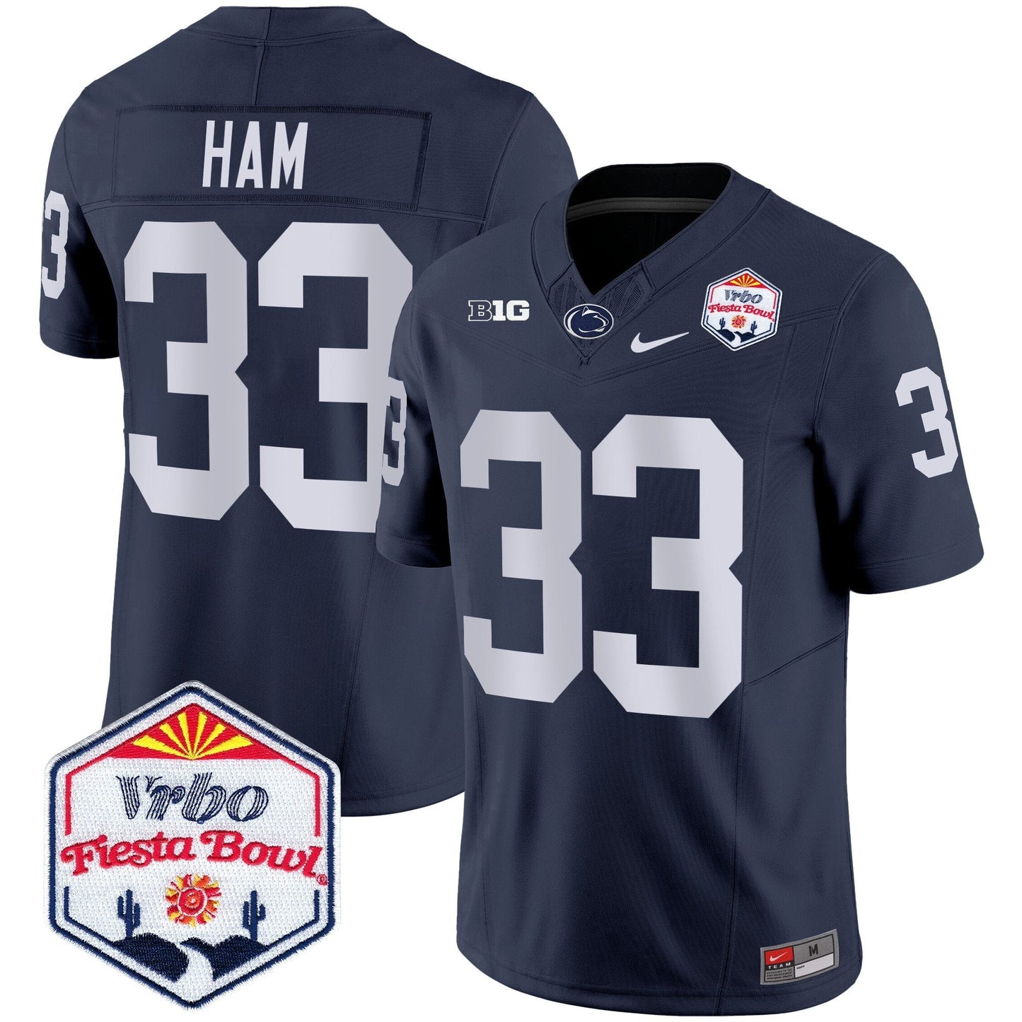 Penn State Nittany Lions 2024 The Fiesta Bowl Patch Vapor Limited Jersey - All Stitched