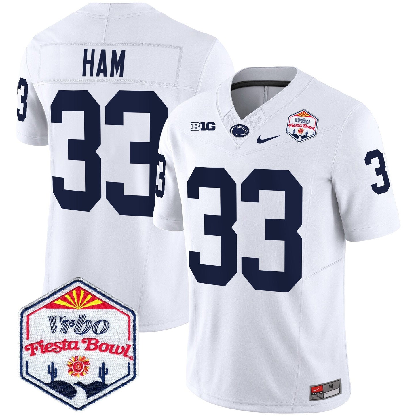 Penn State Nittany Lions 2024 The Fiesta Bowl Patch Vapor Limited Jersey - All Stitched