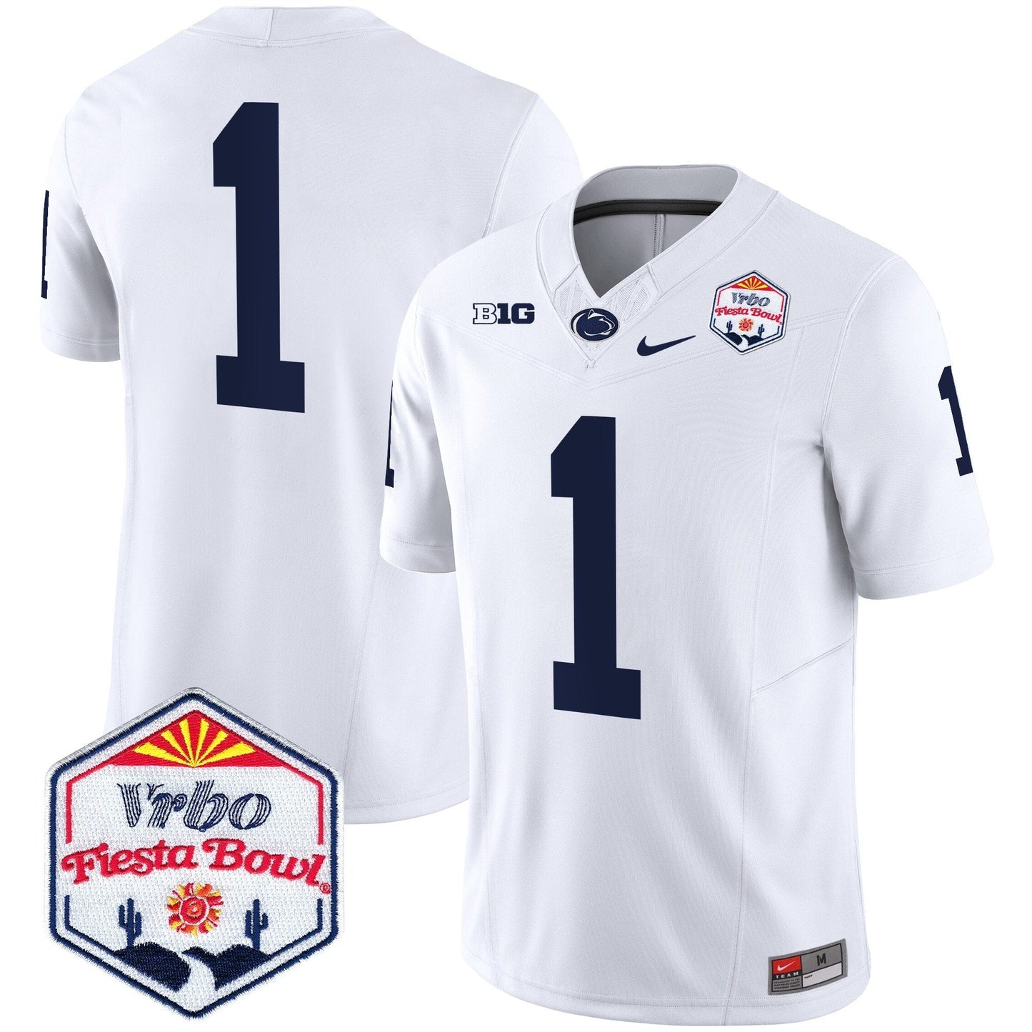 Penn State Nittany Lions 2024 The Fiesta Bowl Patch Vapor Limited Jersey - All Stitched