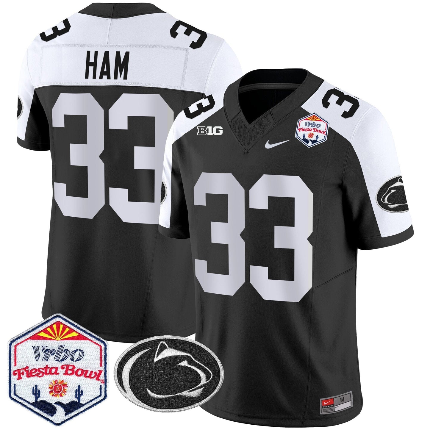 Penn State Nittany Lions 2024 The Fiesta Bowl Patch Vapor Limited Jersey - All Stitched