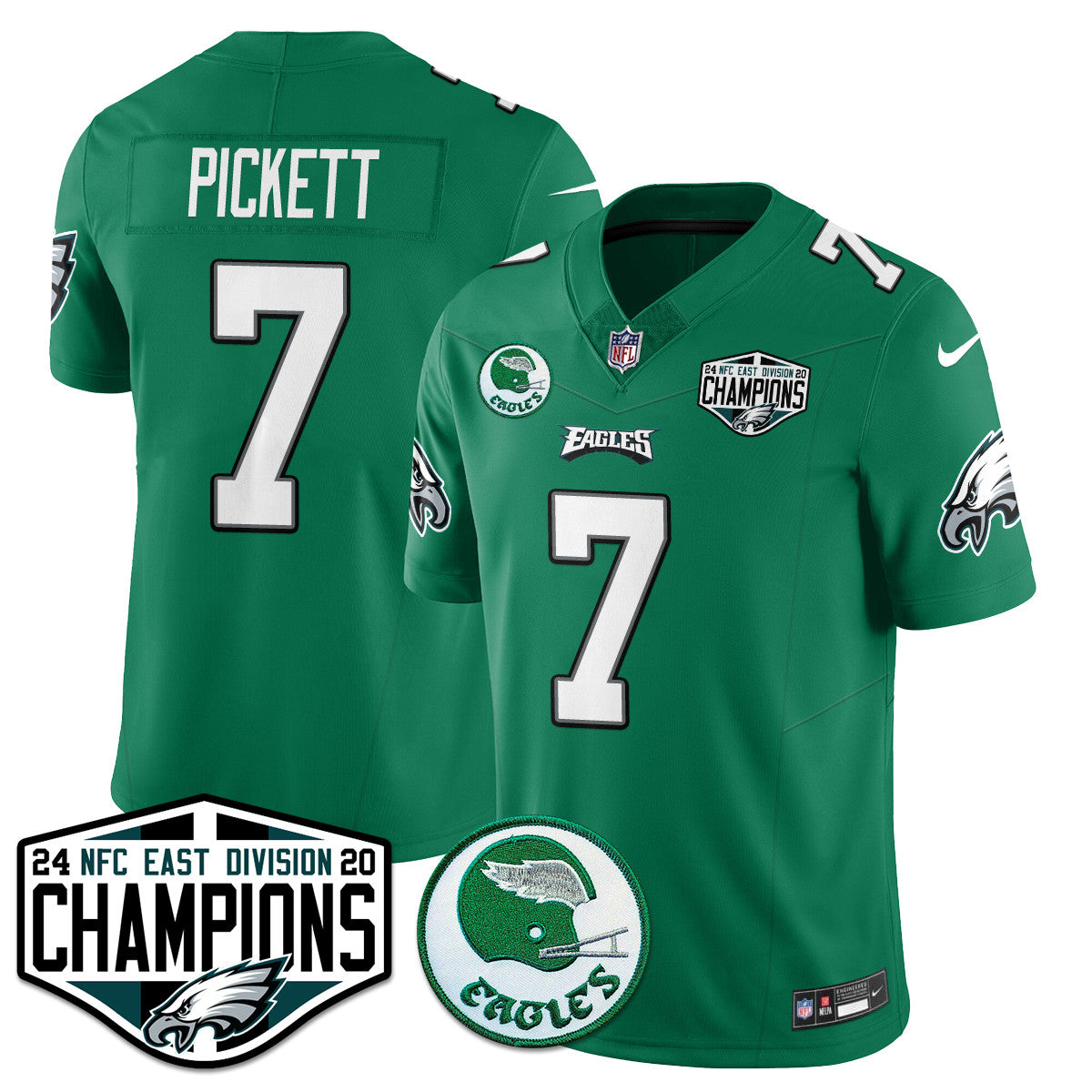 Philadelphia Ealges 2024 NFC East Division Champions Jersey - All Stitched