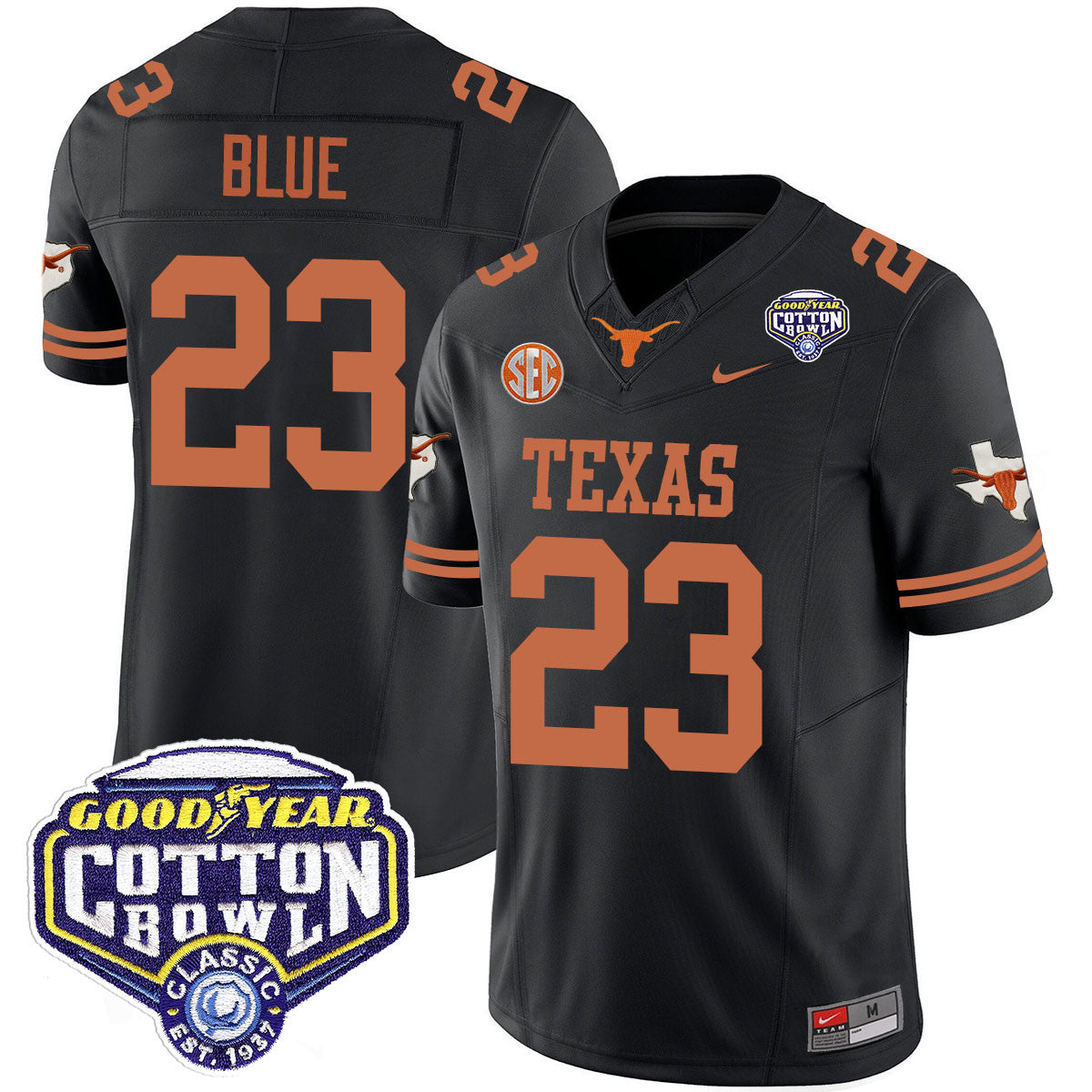 Texas Longhorns 2024 Cotton Bowl Classic Jersey - All Stitched
