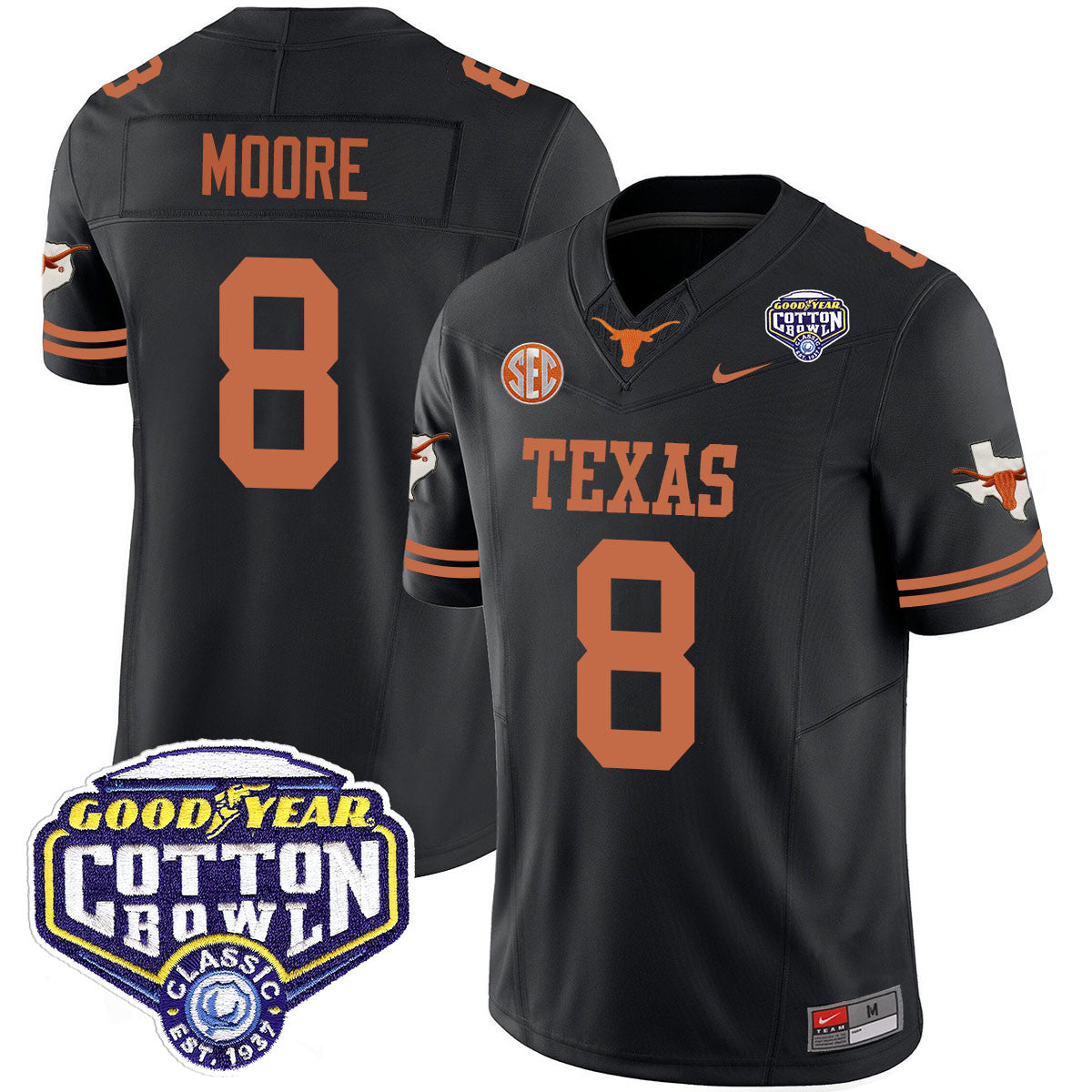 Texas Longhorns 2024 Cotton Bowl Classic Jersey - All Stitched