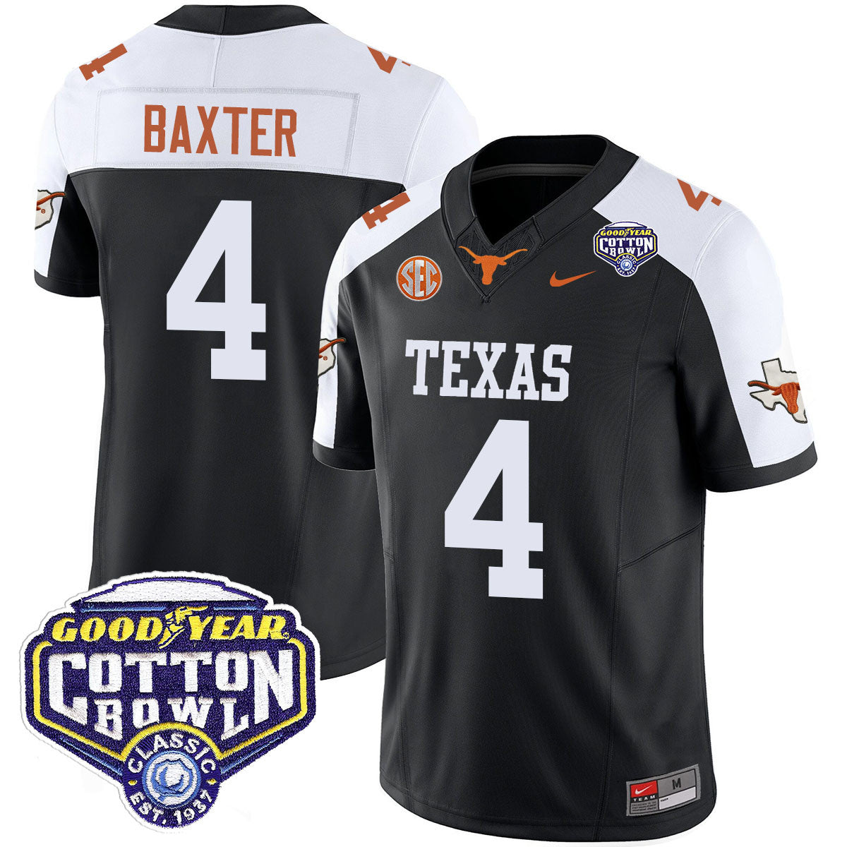 Texas Longhorns 2024 Cotton Bowl Classic Jersey - All Stitched