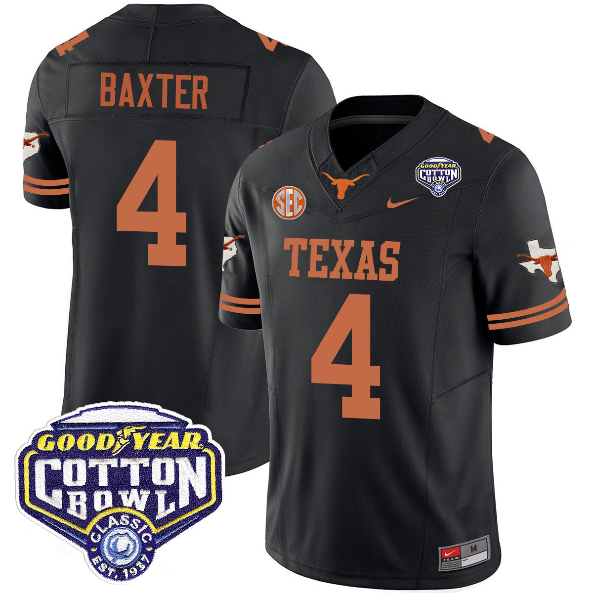 Texas Longhorns 2024 Cotton Bowl Classic Jersey - All Stitched