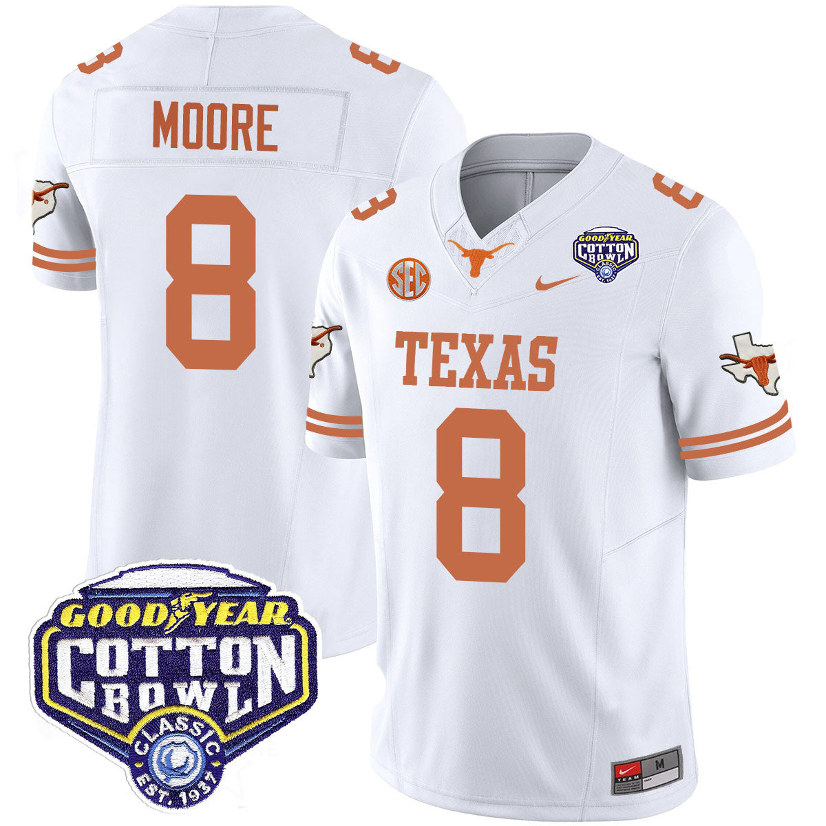 Texas Longhorns 2024 Cotton Bowl Classic Jersey - All Stitched
