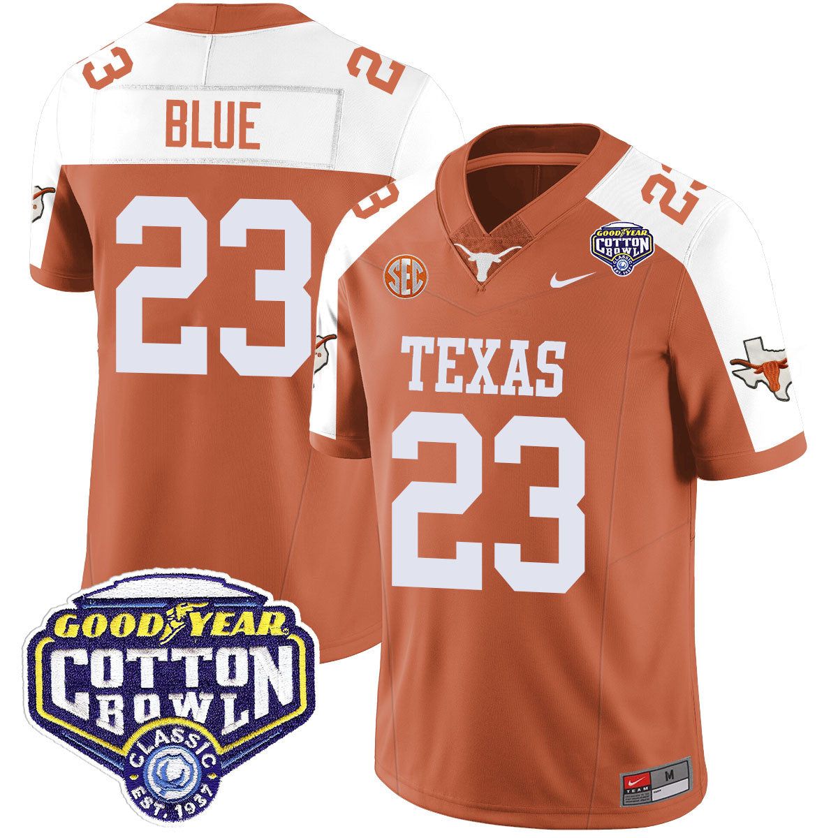 Texas Longhorns 2024 Cotton Bowl Classic Jersey - All Stitched