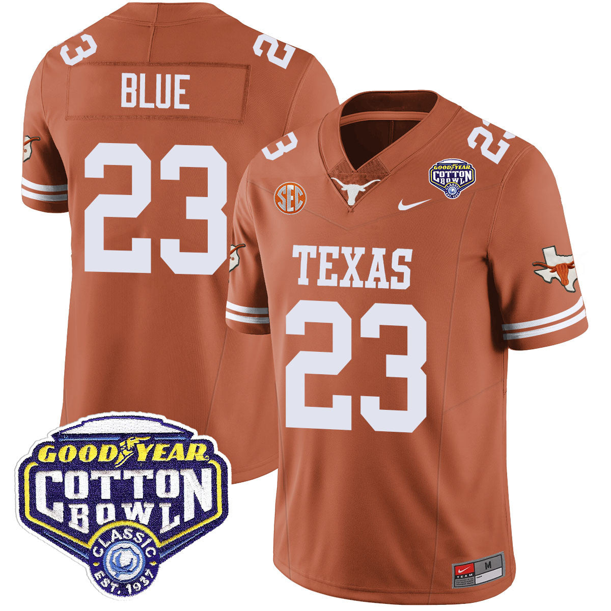 Texas Longhorns 2024 Cotton Bowl Classic Jersey - All Stitched
