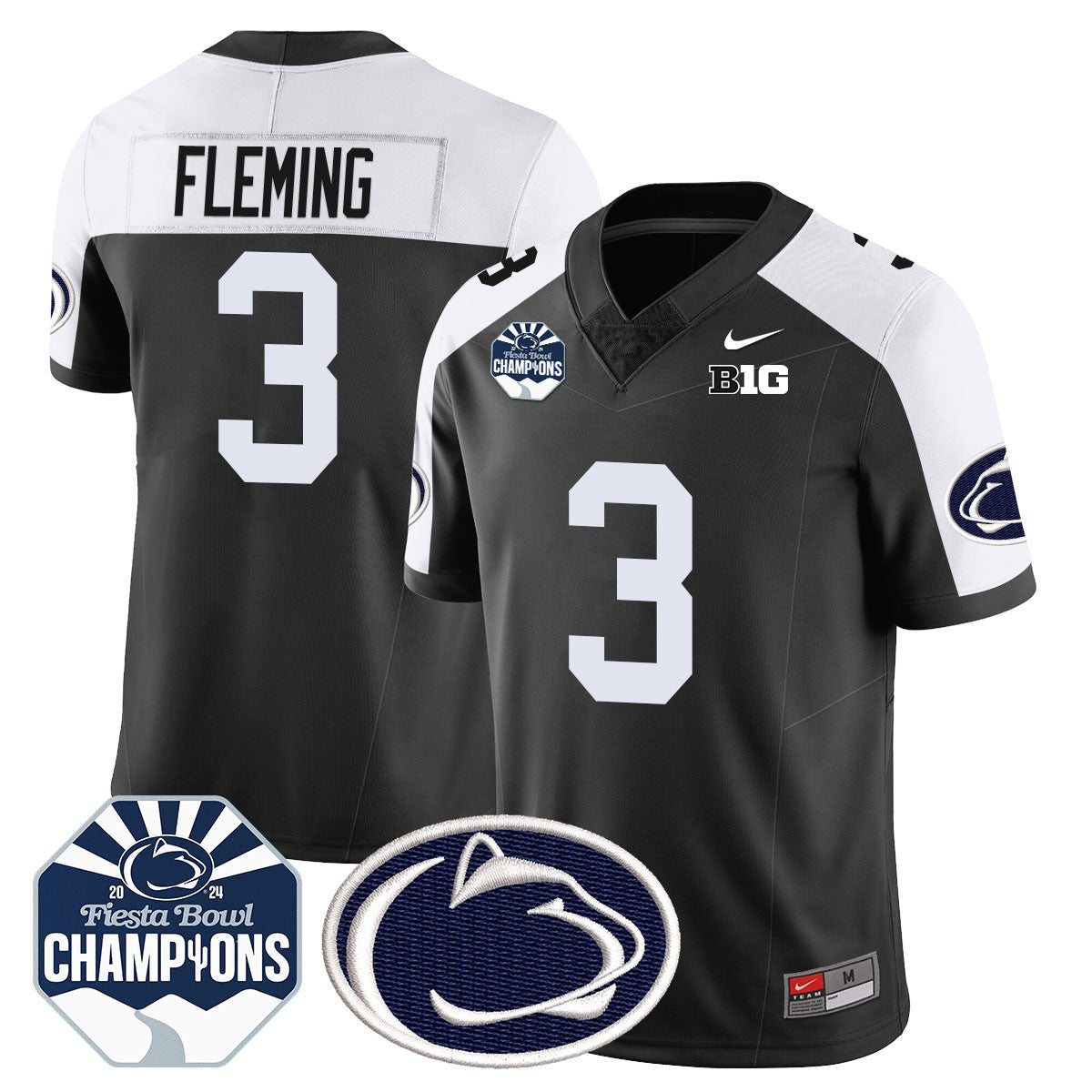 Penn State Nittany Lions 2024 Fiesta Bowl Champions Jersey - All Stitched