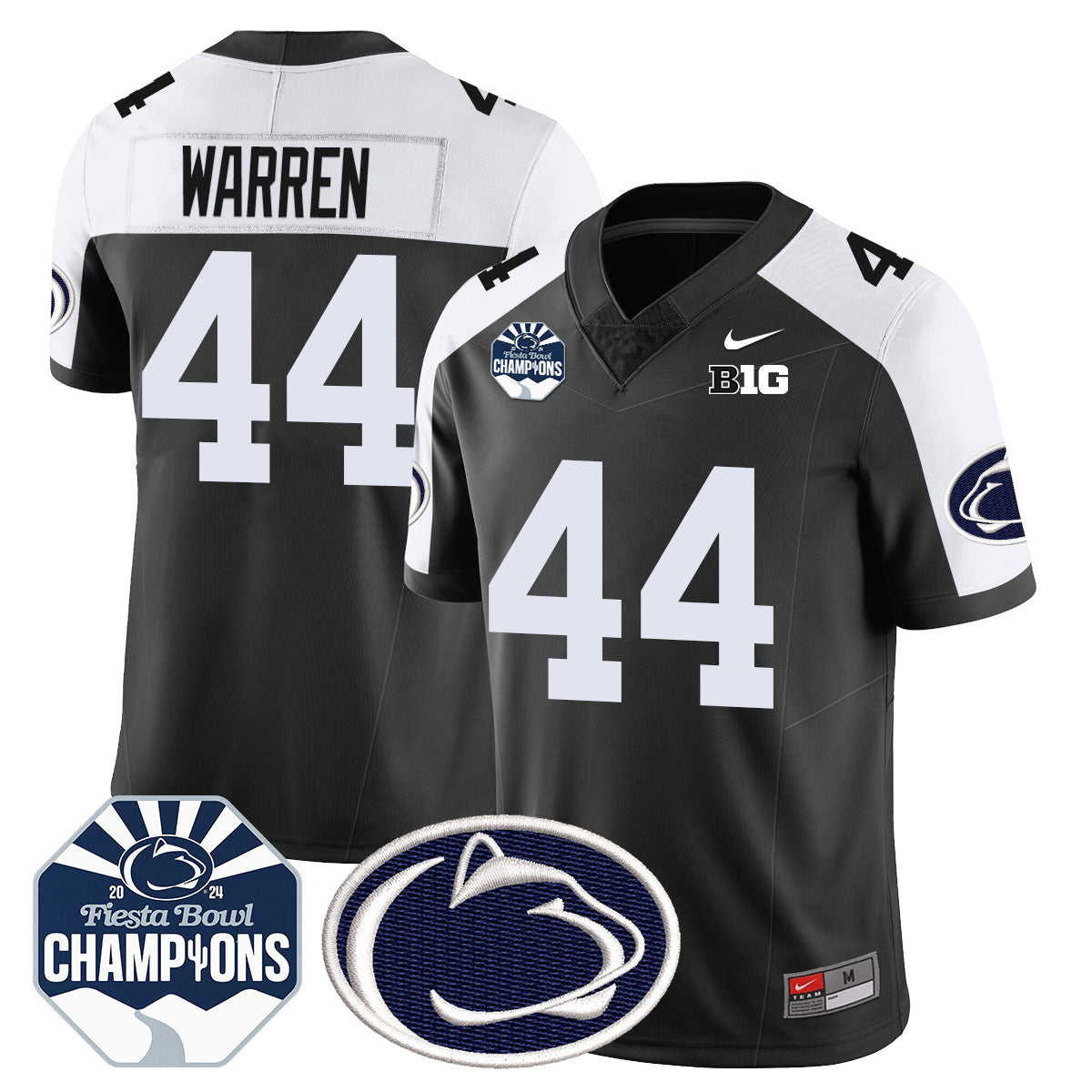 Penn State Nittany Lions 2024 Fiesta Bowl Champions Jersey - All Stitched