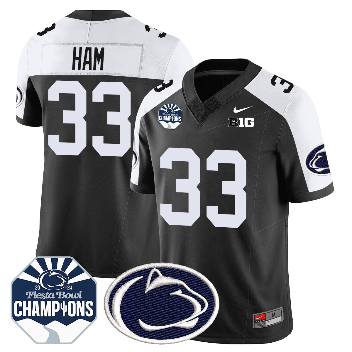 Penn State Nittany Lions 2024 Fiesta Bowl Champions Jersey - All Stitched