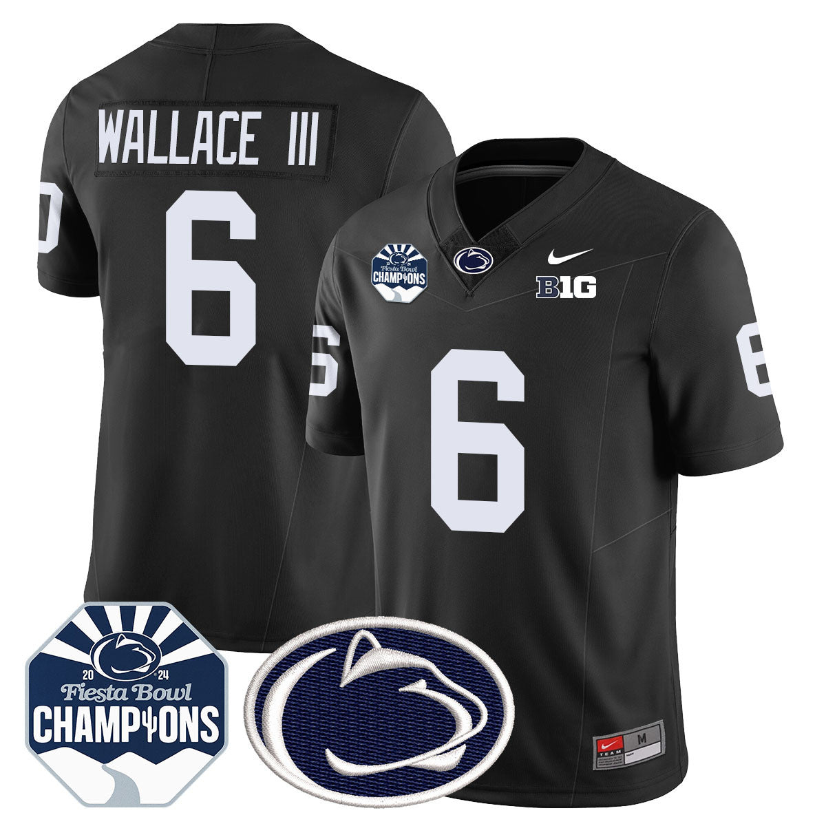 Penn State Nittany Lions 2024 Fiesta Bowl Champions Jersey - All Stitched
