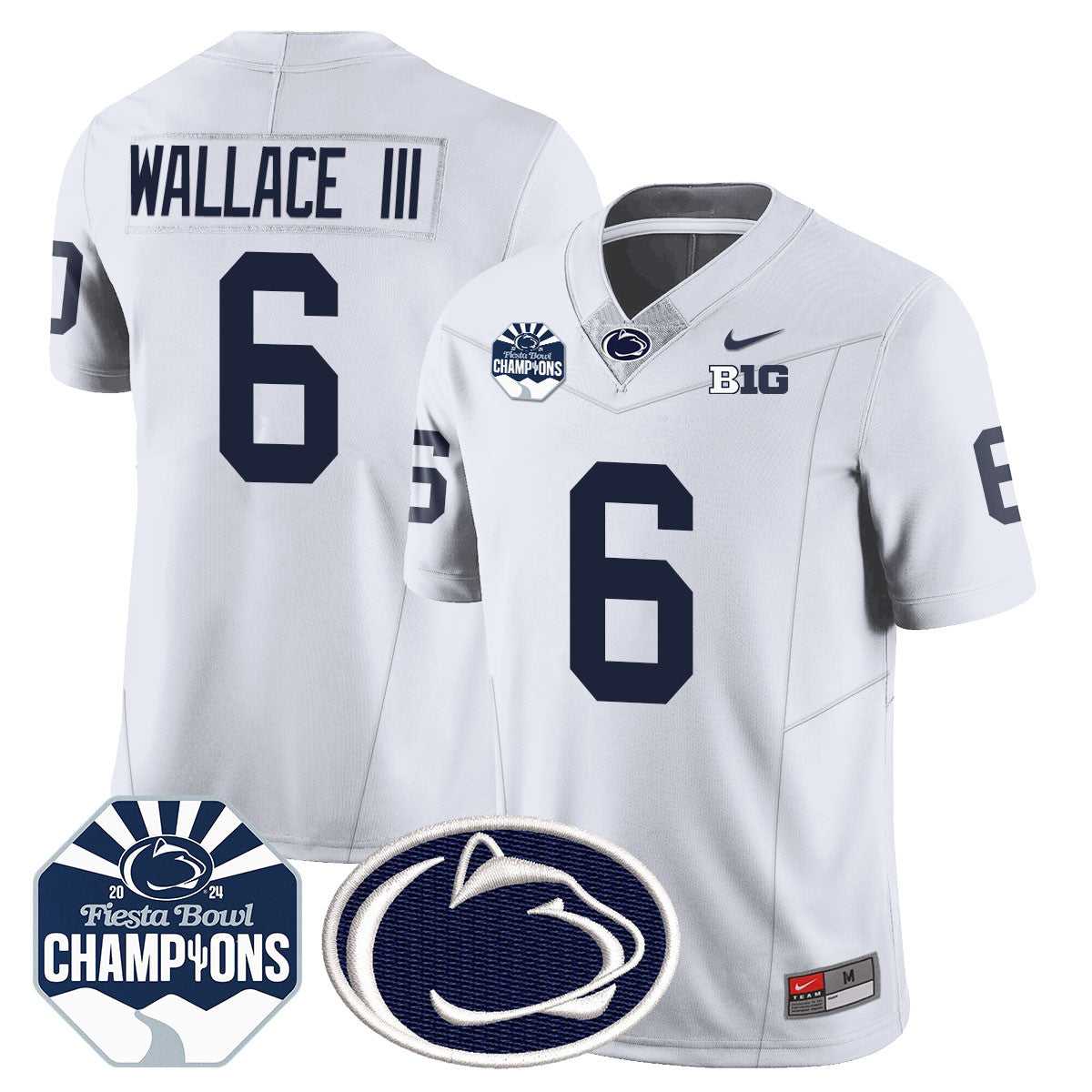 Penn State Nittany Lions 2024 Fiesta Bowl Champions Jersey - All Stitched