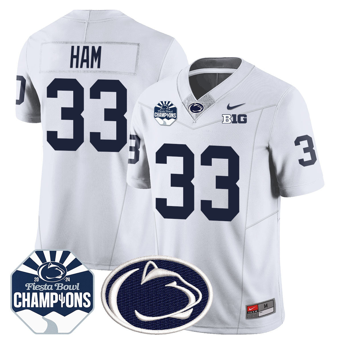 Penn State Nittany Lions 2024 Fiesta Bowl Champions Jersey - All Stitched