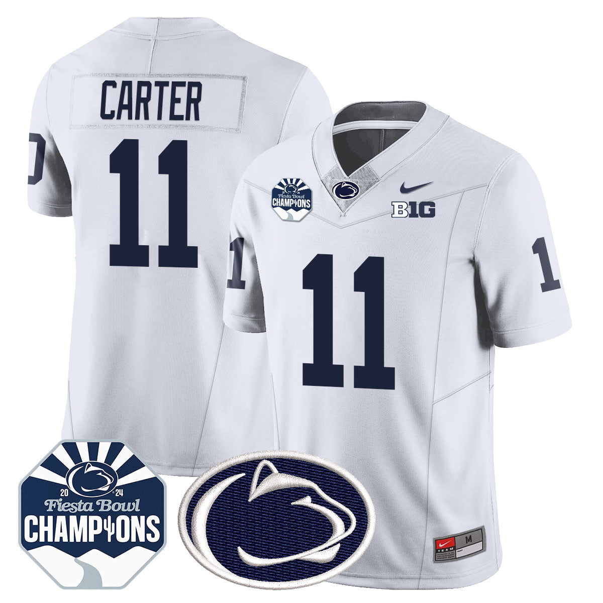 Penn State Nittany Lions 2024 Fiesta Bowl Champions Jersey - All Stitched