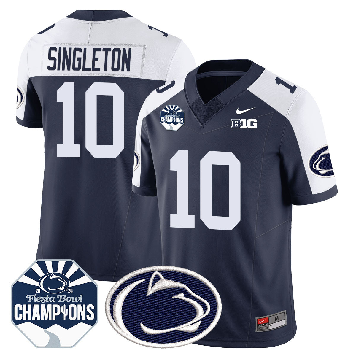 Penn State Nittany Lions 2024 Fiesta Bowl Champions Jersey - All Stitched