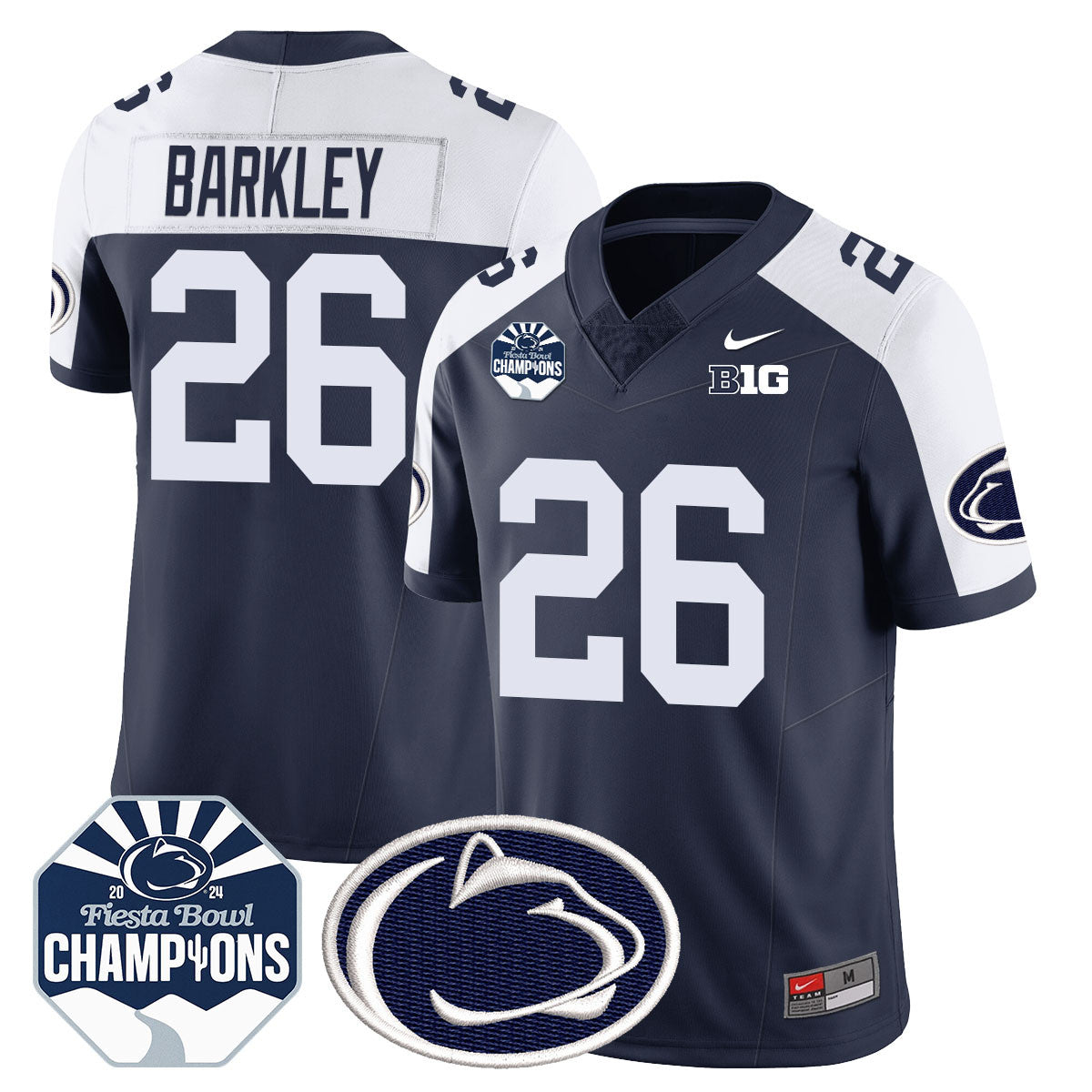 Penn State Nittany Lions 2024 Fiesta Bowl Champions Jersey - All Stitched