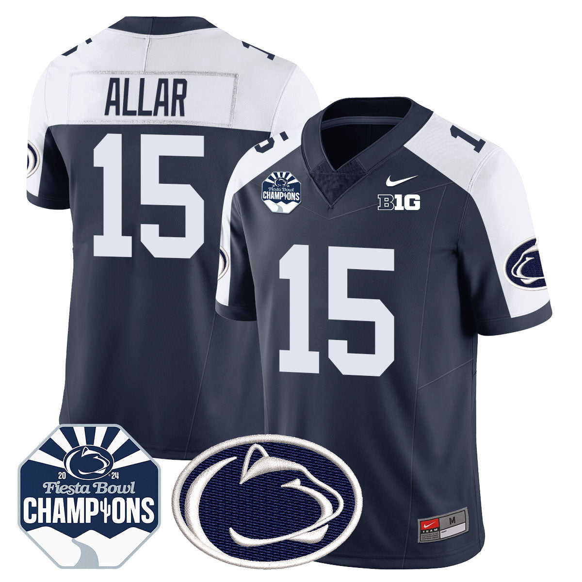 Penn State Nittany Lions 2024 Fiesta Bowl Champions Jersey - All Stitched