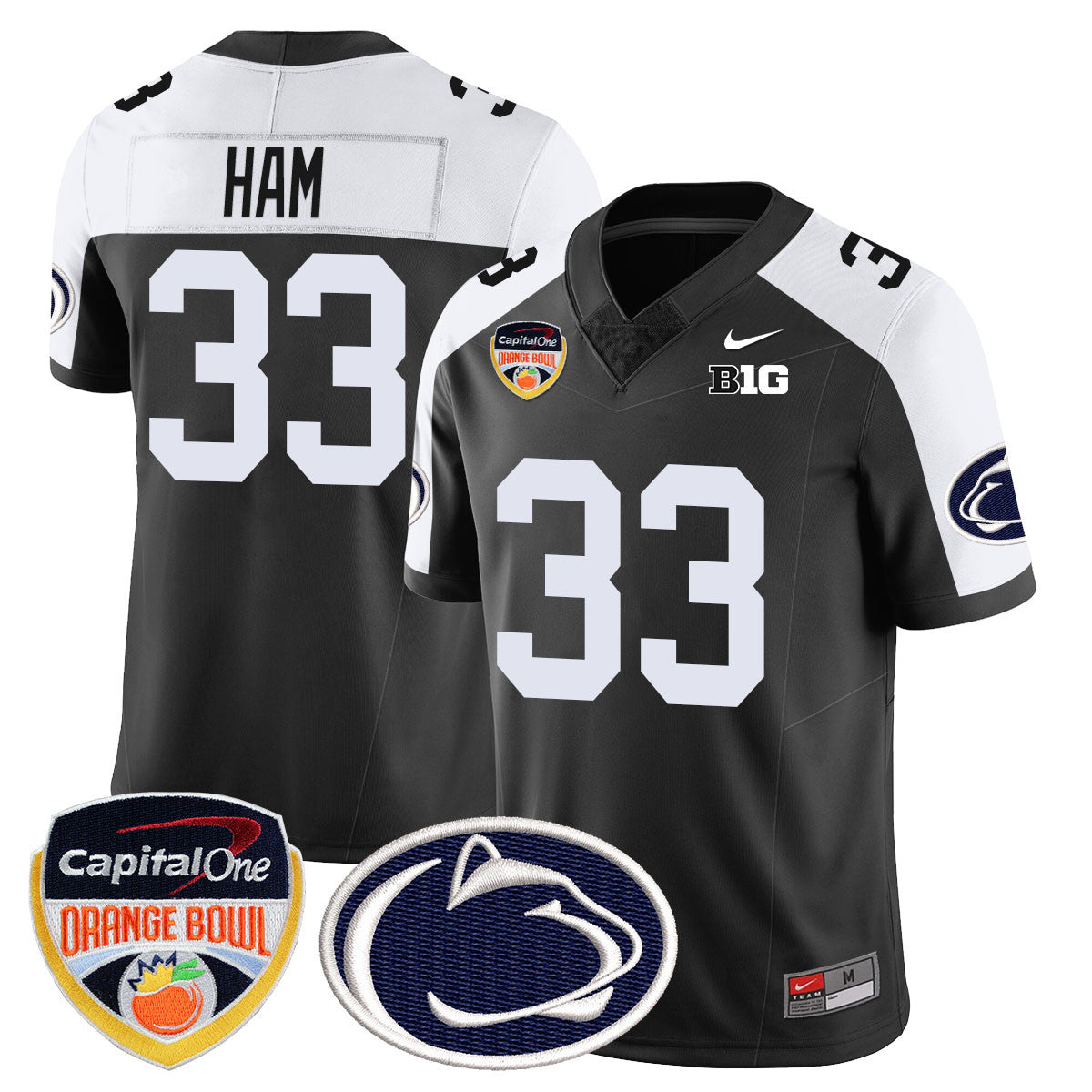Men's Penn State Nittany Lions 2024 Orange Bowl Jersey - All Stitched