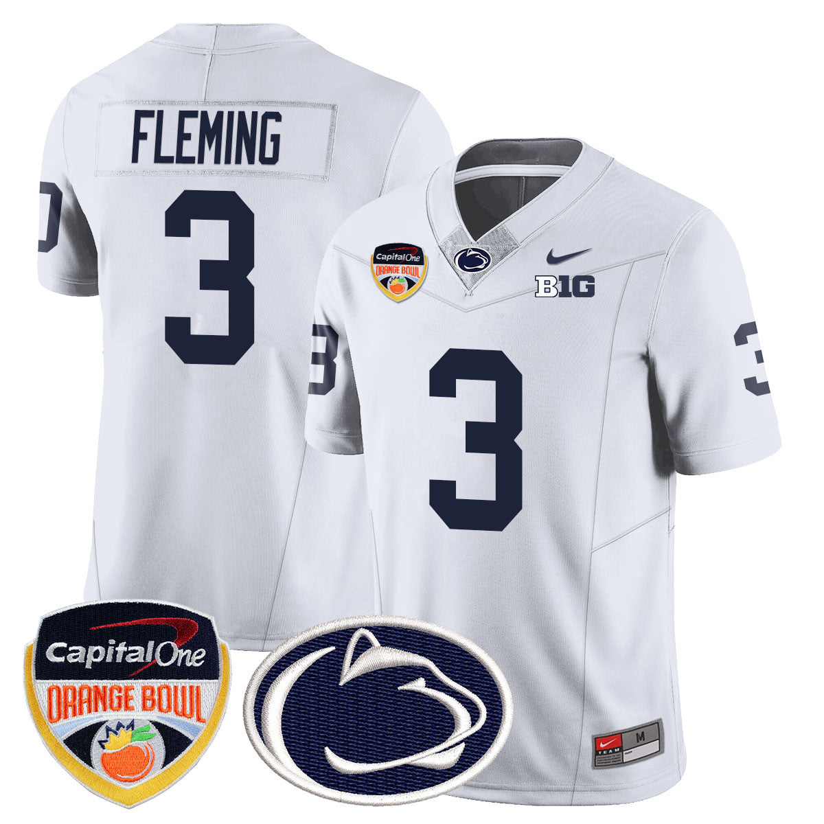 Men's Penn State Nittany Lions 2024 Orange Bowl Jersey - All Stitched