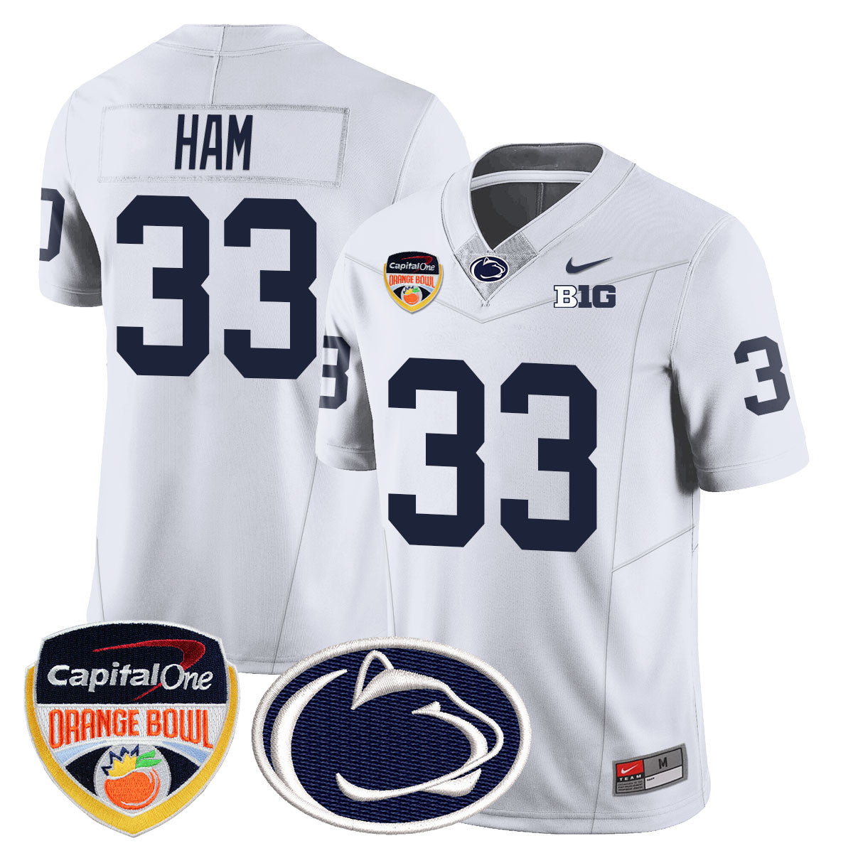 Men's Penn State Nittany Lions 2024 Orange Bowl Jersey - All Stitched