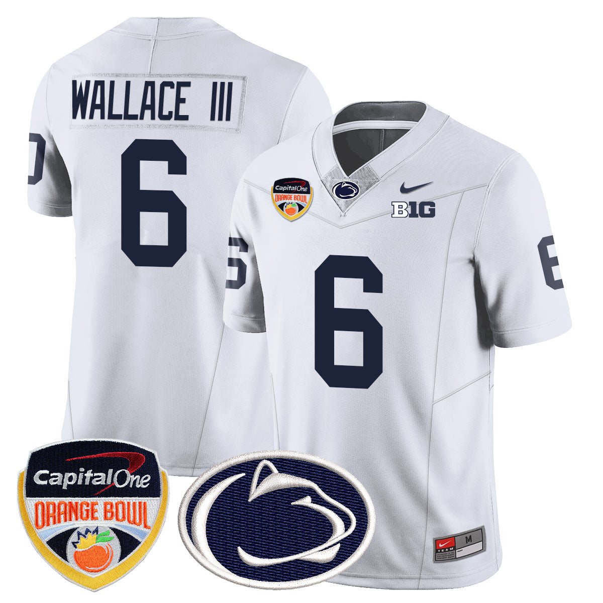 Men's Penn State Nittany Lions 2024 Orange Bowl Jersey - All Stitched