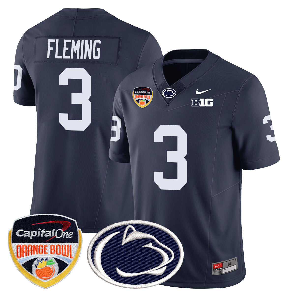 Men's Penn State Nittany Lions 2024 Orange Bowl Jersey - All Stitched