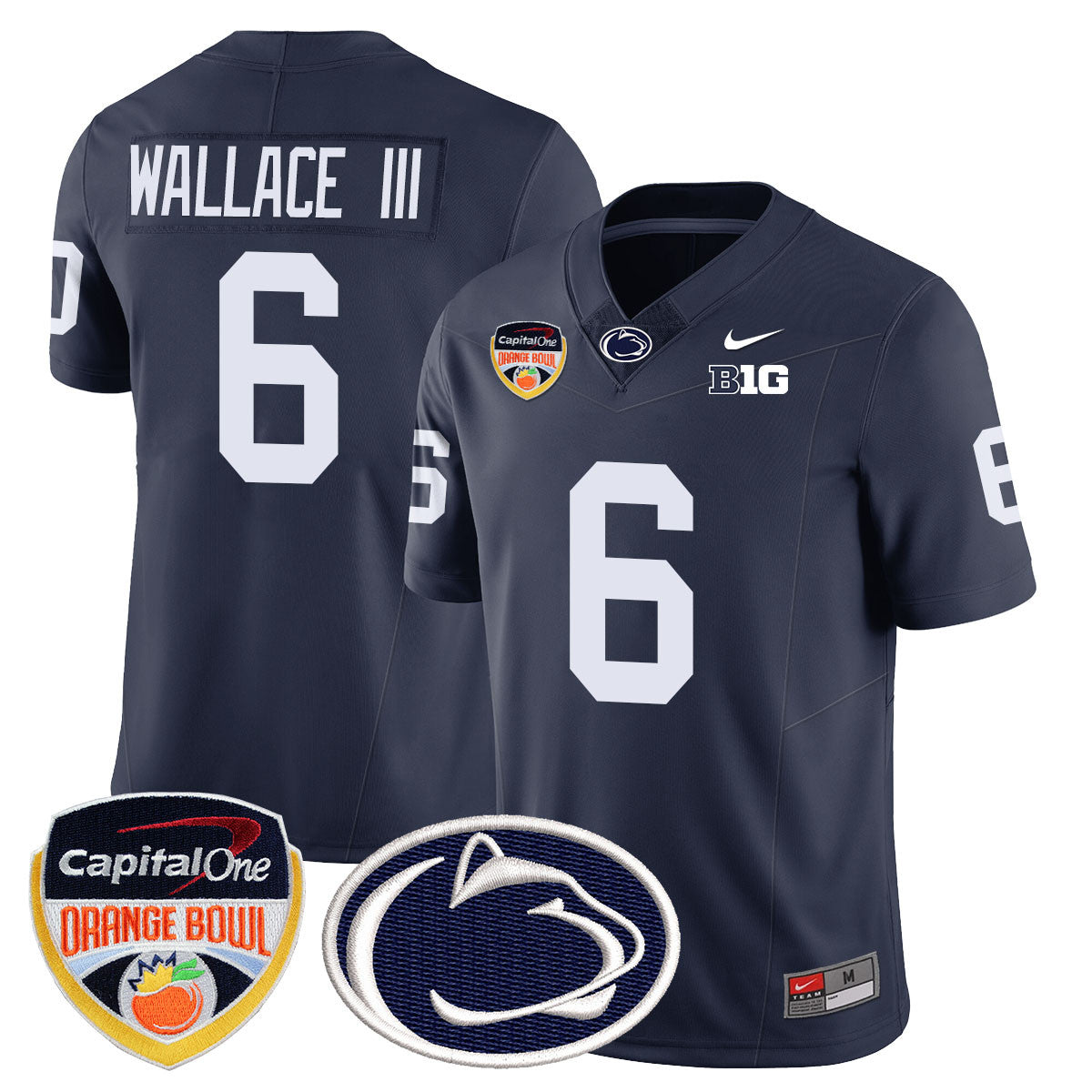 Men's Penn State Nittany Lions 2024 Orange Bowl Jersey - All Stitched