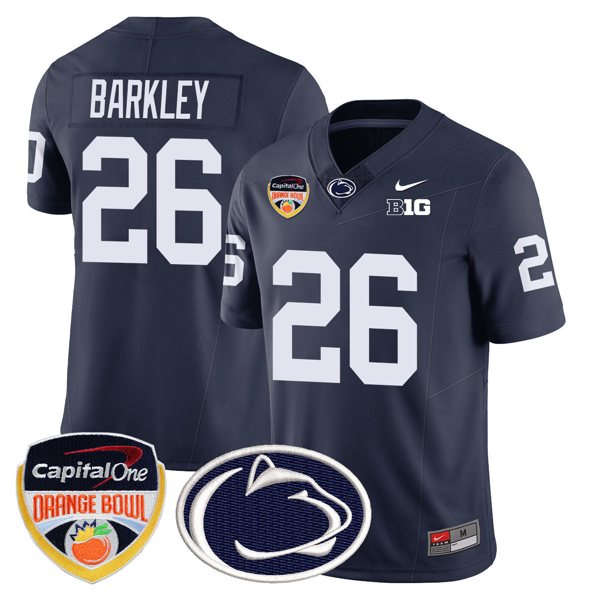 Men's Penn State Nittany Lions 2024 Orange Bowl Jersey - All Stitched
