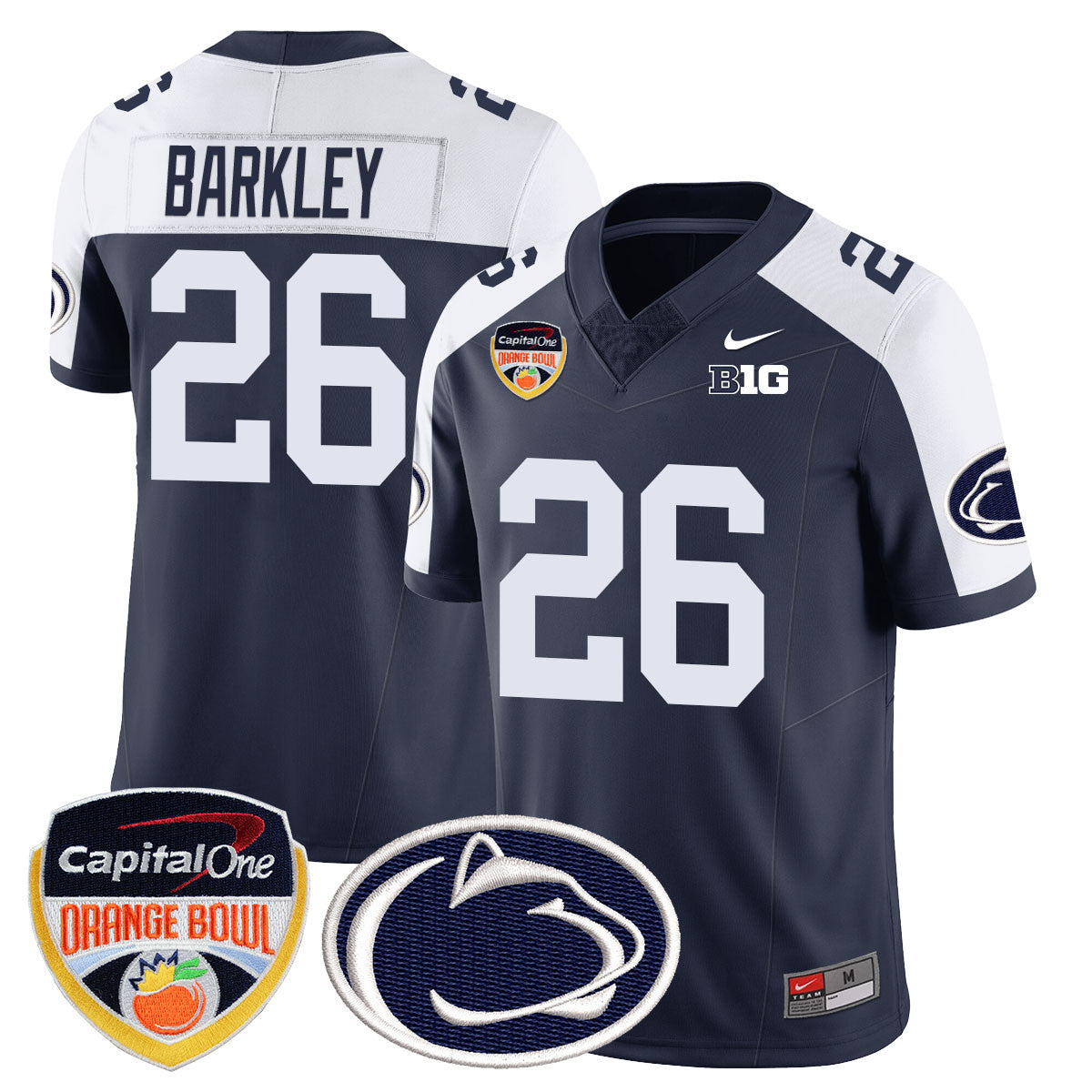 Men's Penn State Nittany Lions 2024 Orange Bowl Jersey - All Stitched