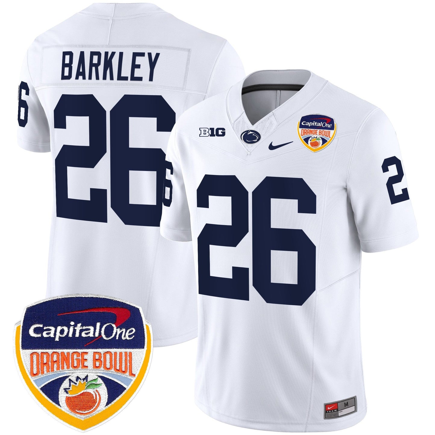 Penn State Nittany Lions Orange Bowl Patch Vapor Limited Jersey - All Stitched