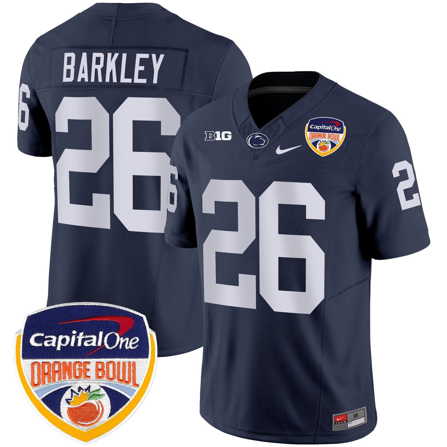 Penn State Nittany Lions Orange Bowl Patch Vapor Limited Jersey - All Stitched